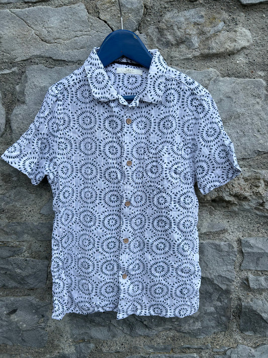 Blue mandalas shirt 8y (128cm)