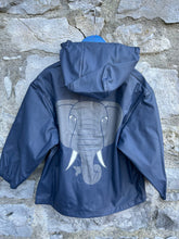 Load image into Gallery viewer, Elephant navy raincoat    3y (98cm)
