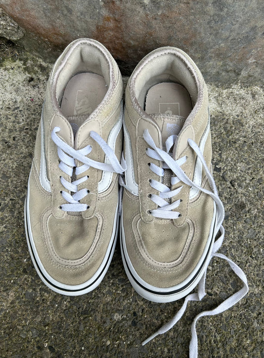 Beige suede trainers  uk 6 (eu 39)