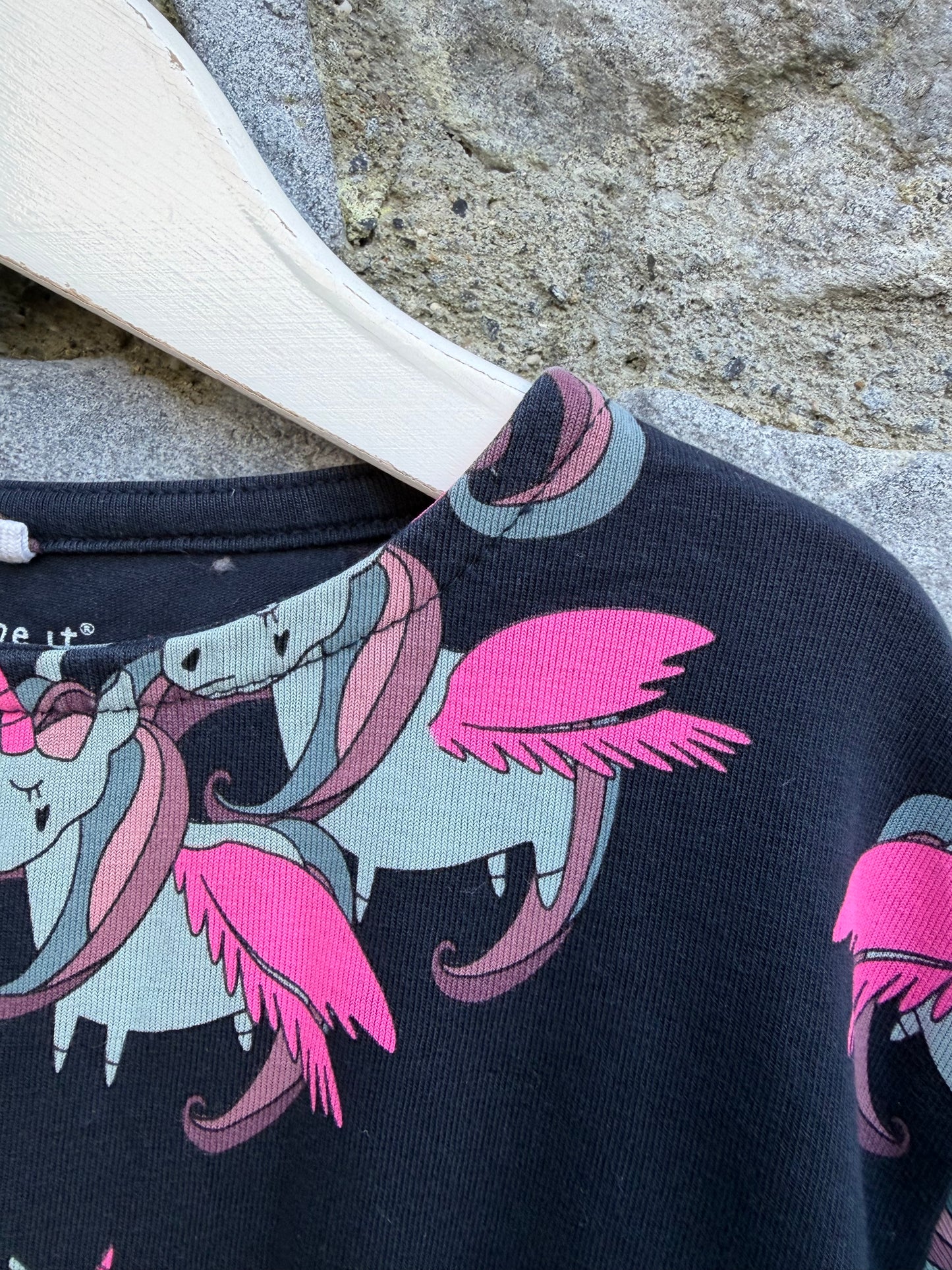 Unicorn navy dress  18-24m (86-92cm)