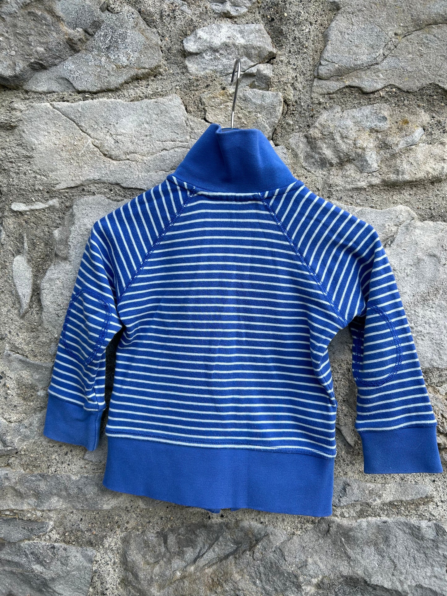 Blue stripy sport jacket   9-12m (74-80cm)