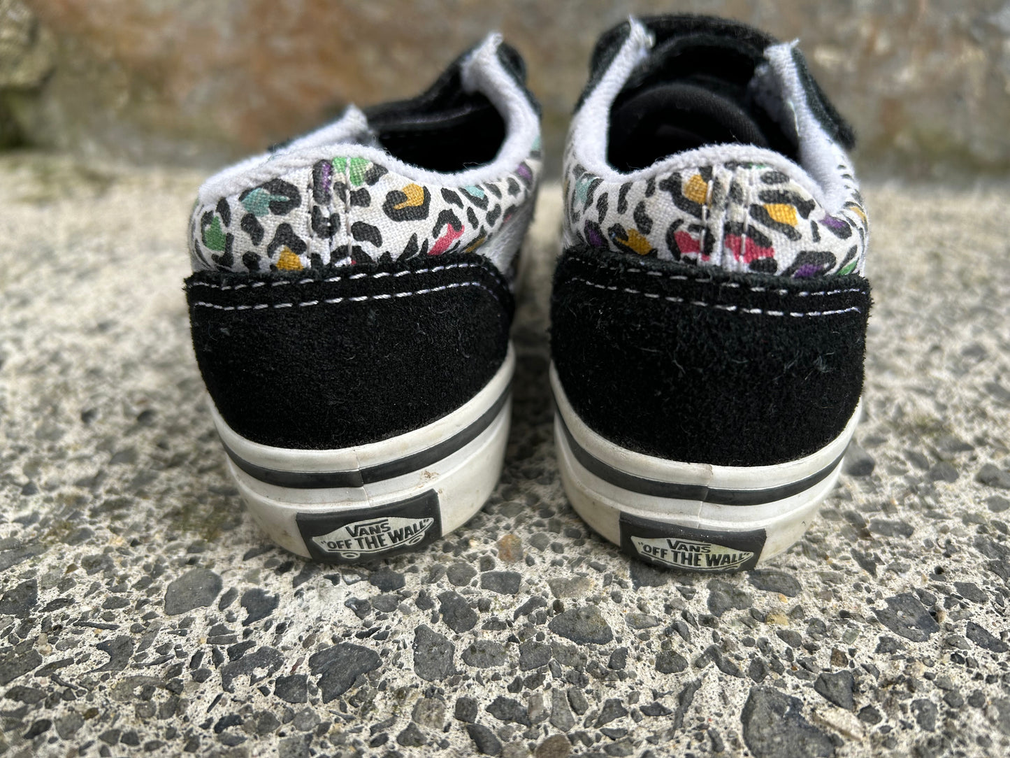 Colourful leopard print trainers  uk 6.5 (eu 23.5)