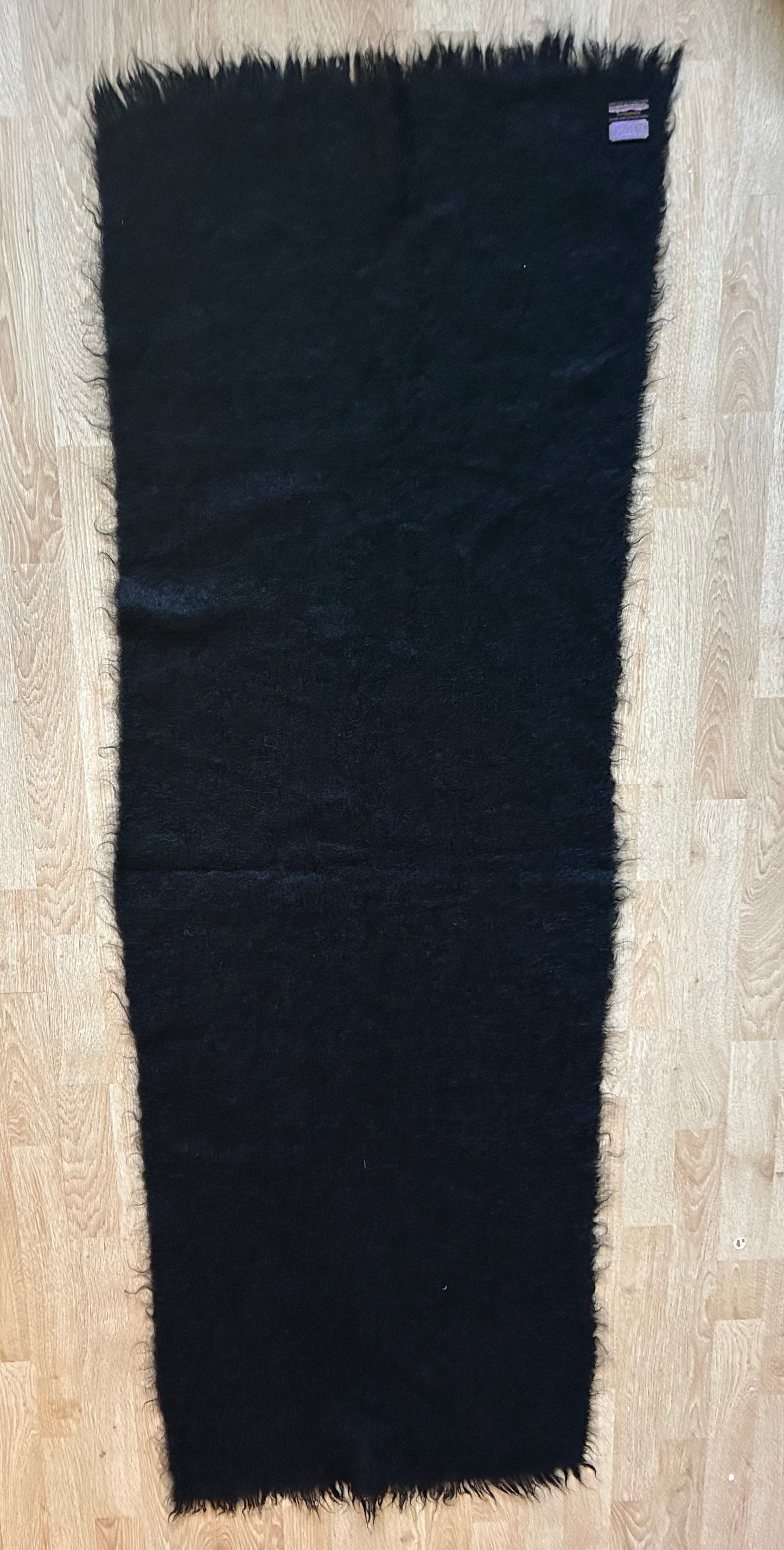 Black mohair scarf