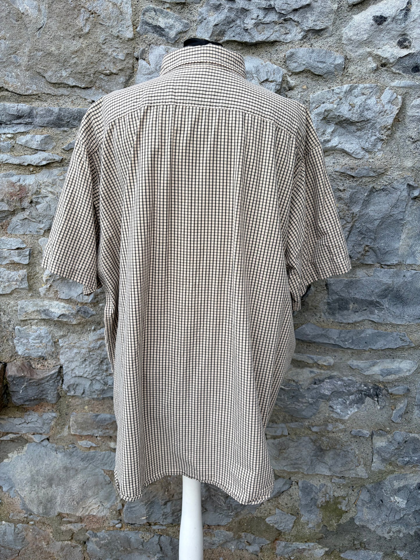 90s Ralph Lauren brown check shirt XL