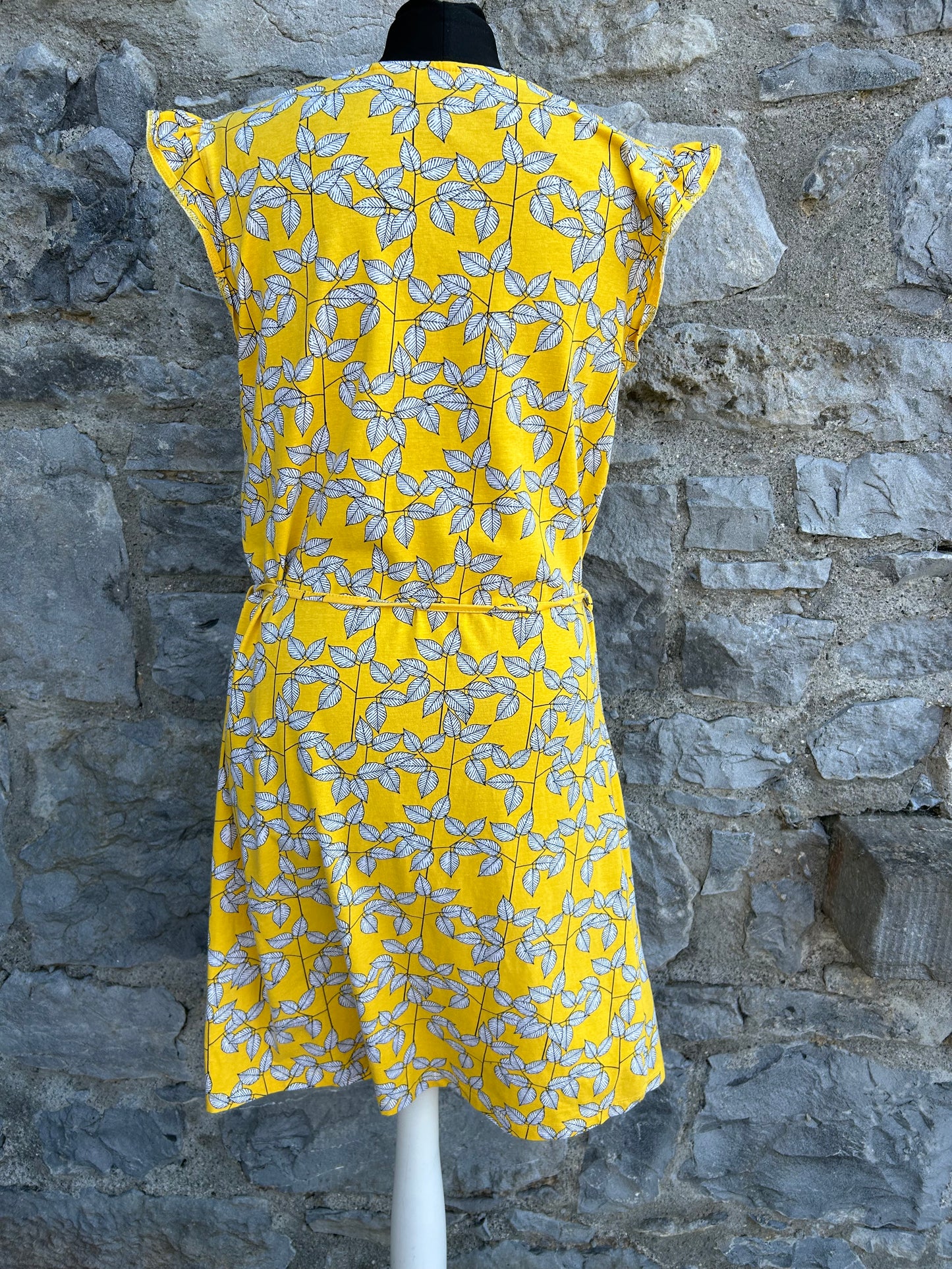 Yellow leaves dress uk 10