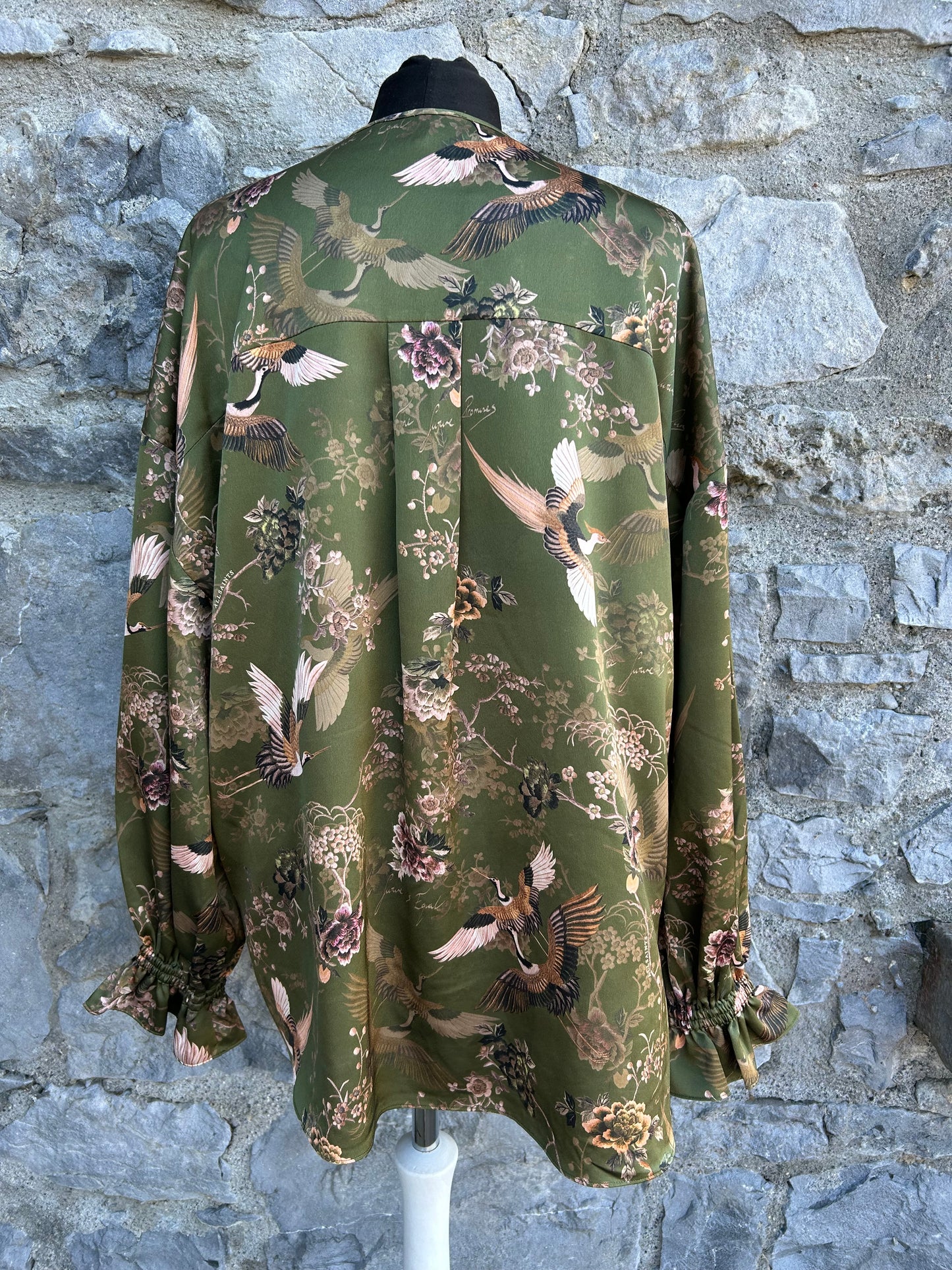 Penny Peggy Printed Satin Top uk 16