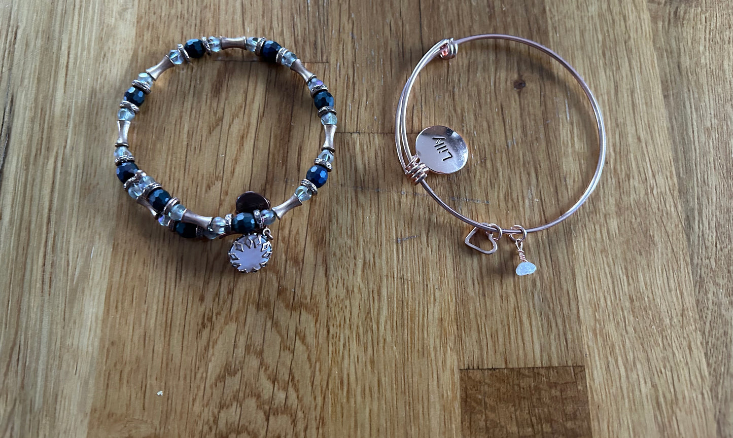 Lilly charm bracelet set