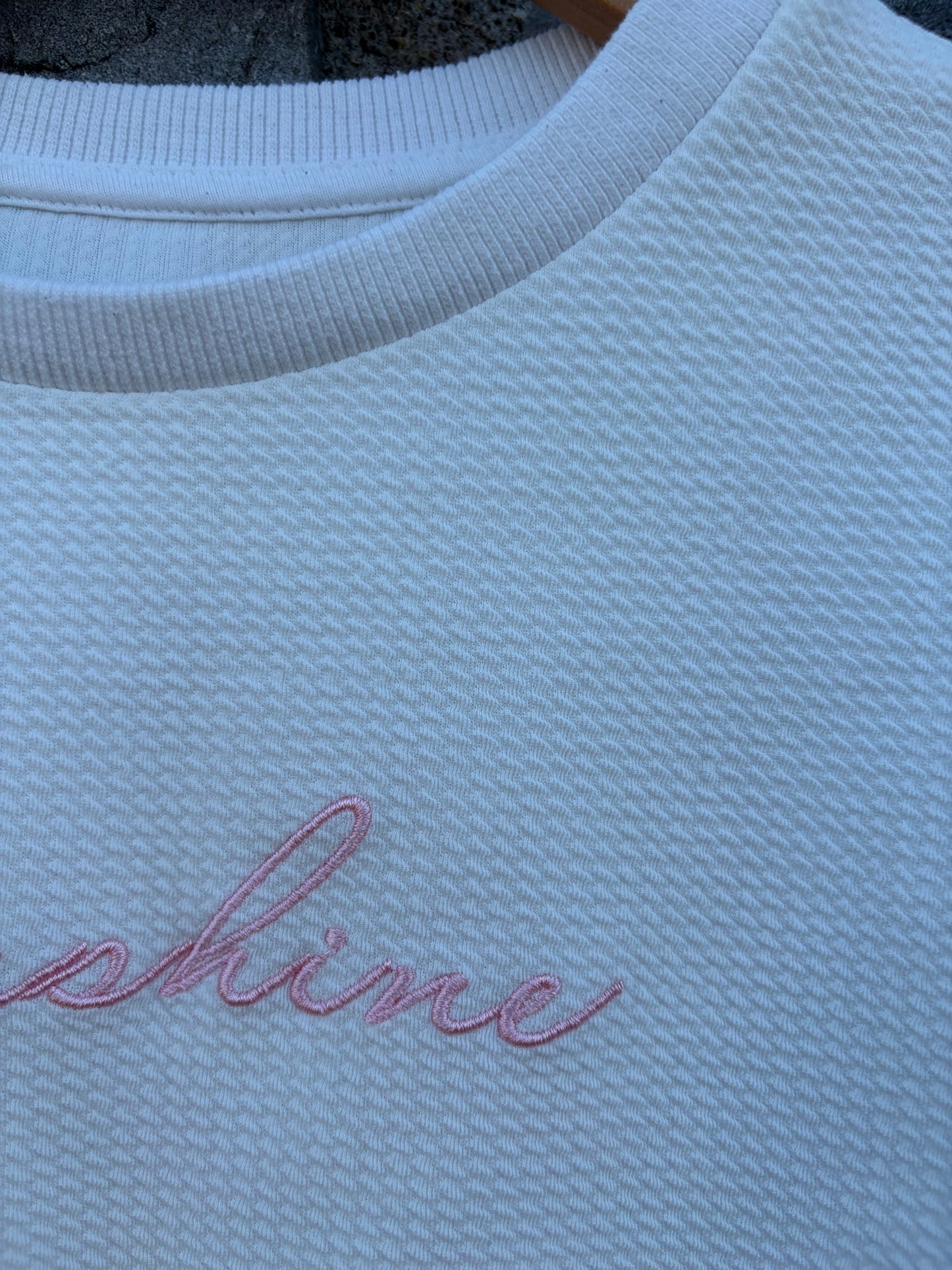 Sunshine white&blue sweatshirt  7-8y (122-128cm)