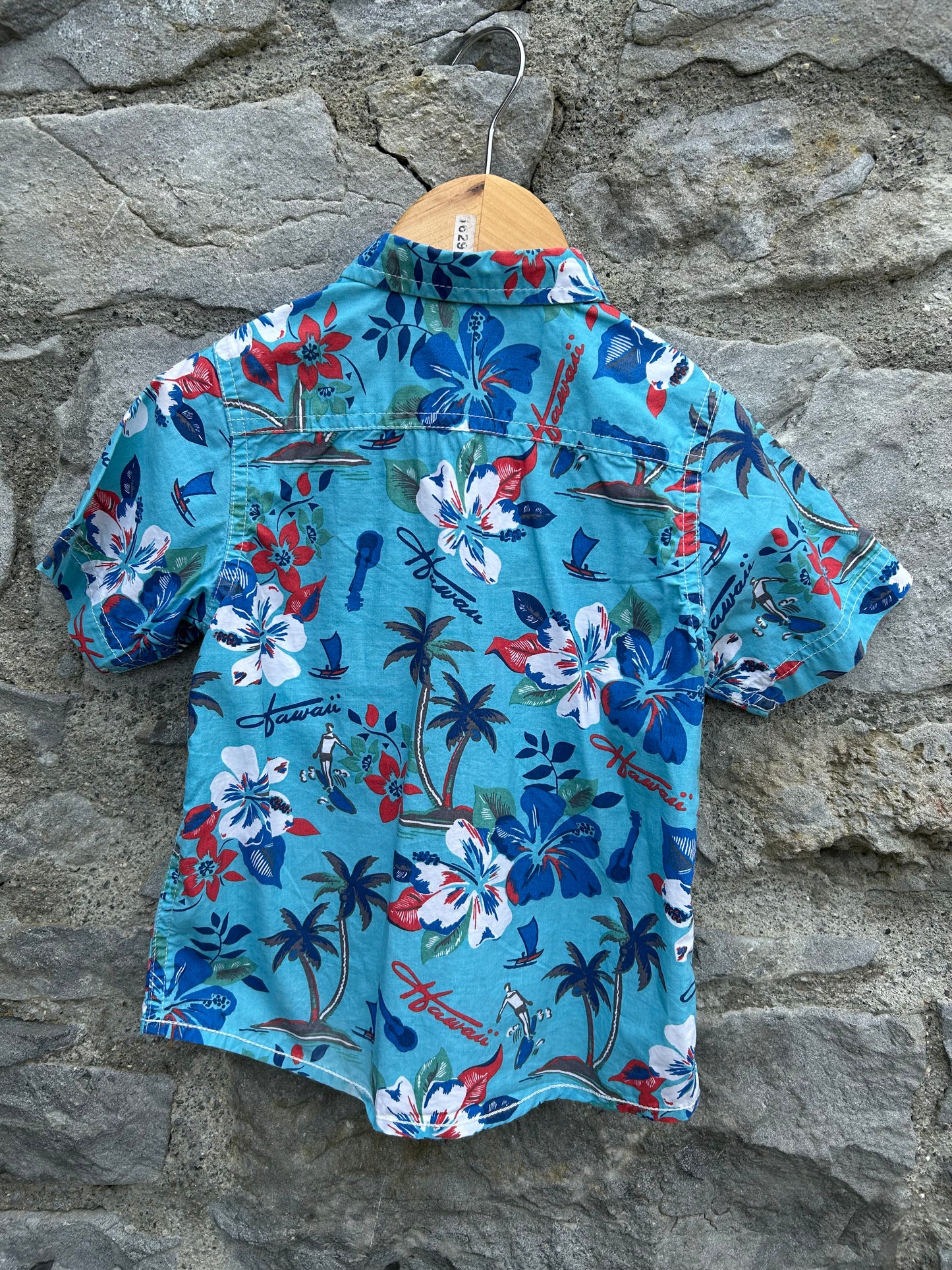 Hawaiian blue shirt 2-3y (92-98cm)
