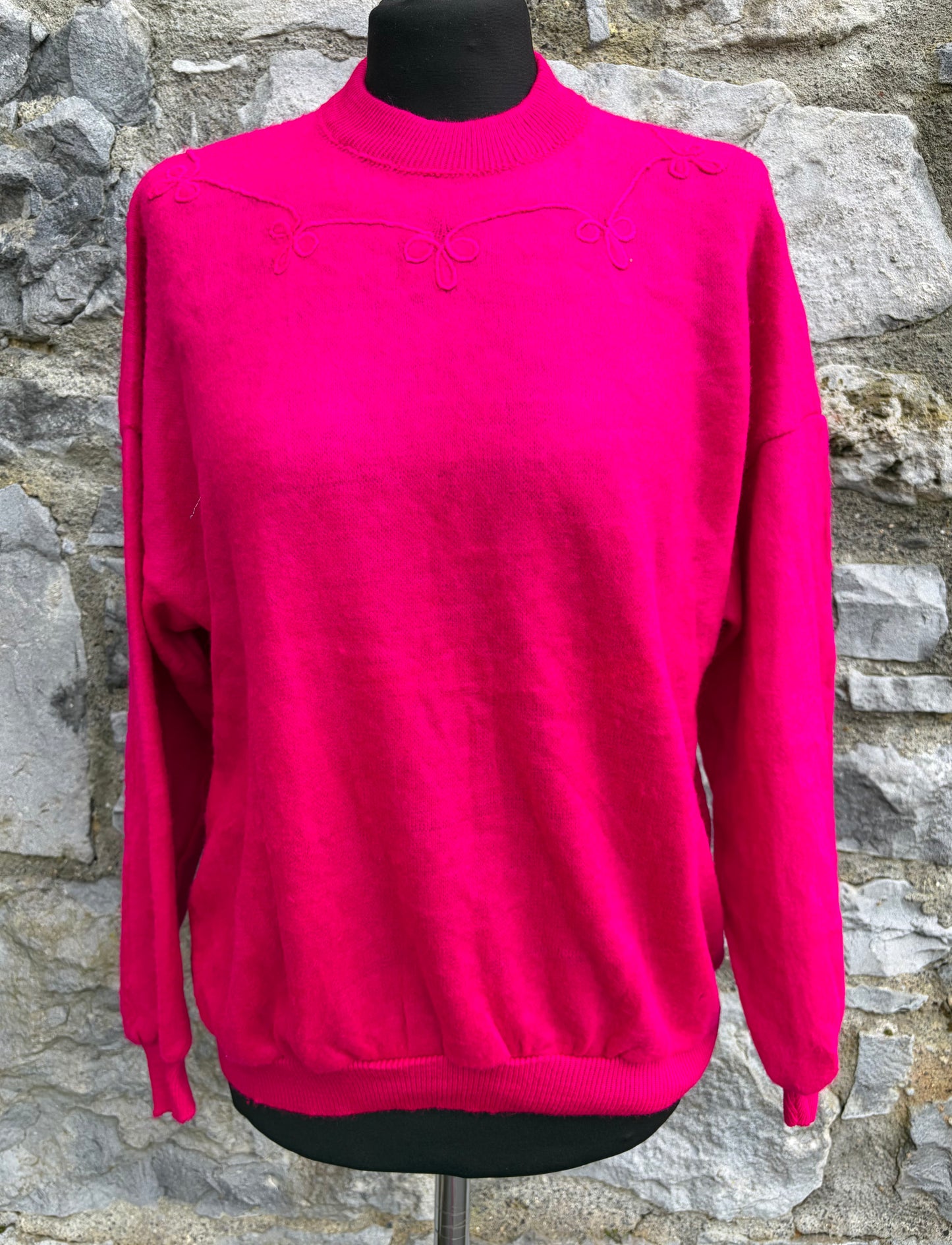 80s pink jumper uk 12-14