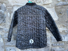 Load image into Gallery viewer, Black marble quilted jacket  4-5y (104-110cm)

