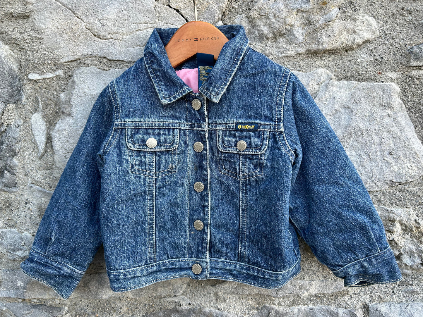 90s denim lined jacket  18-24m (86-92cm)