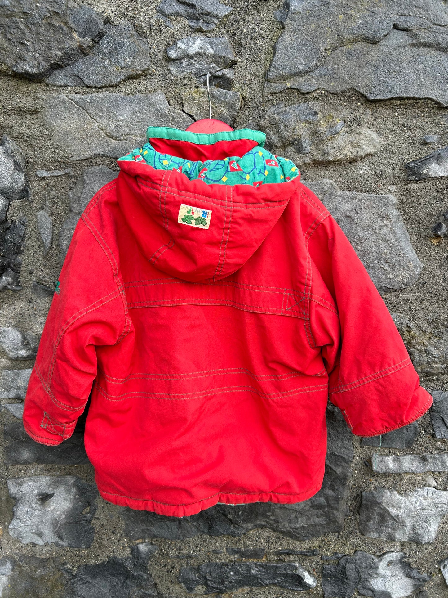 80s red jacket 3-4y (98-104cm)