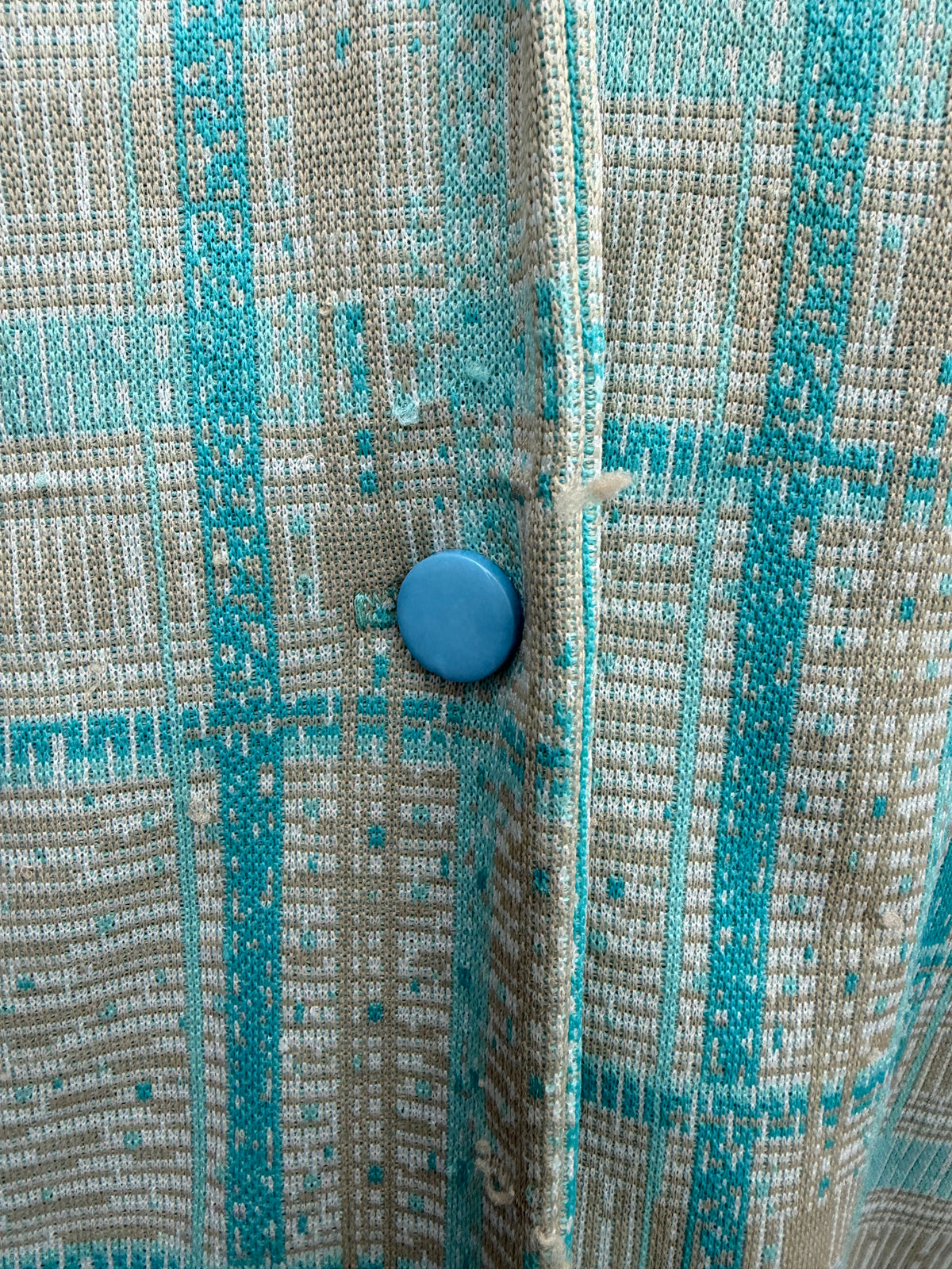 80s Green&grey check dress uk 14-16