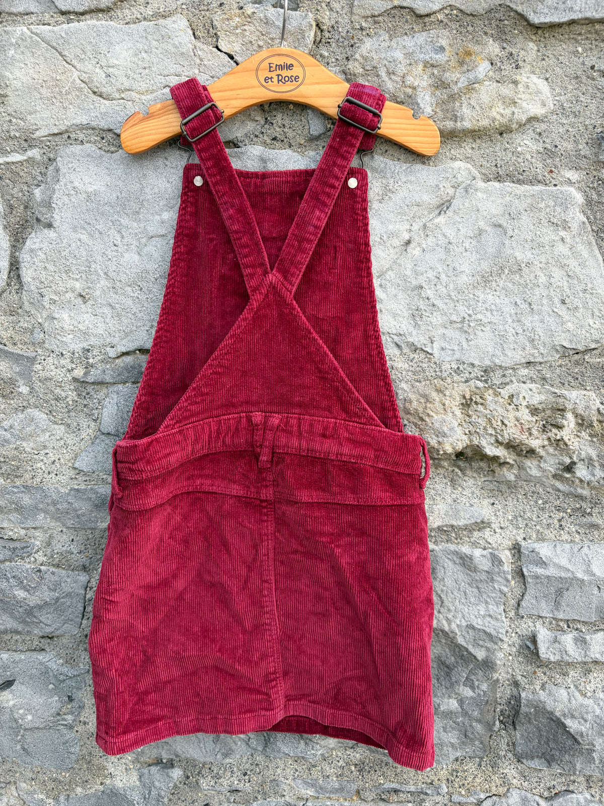 Rusty cord pinafore  6-7y (116-122cm)