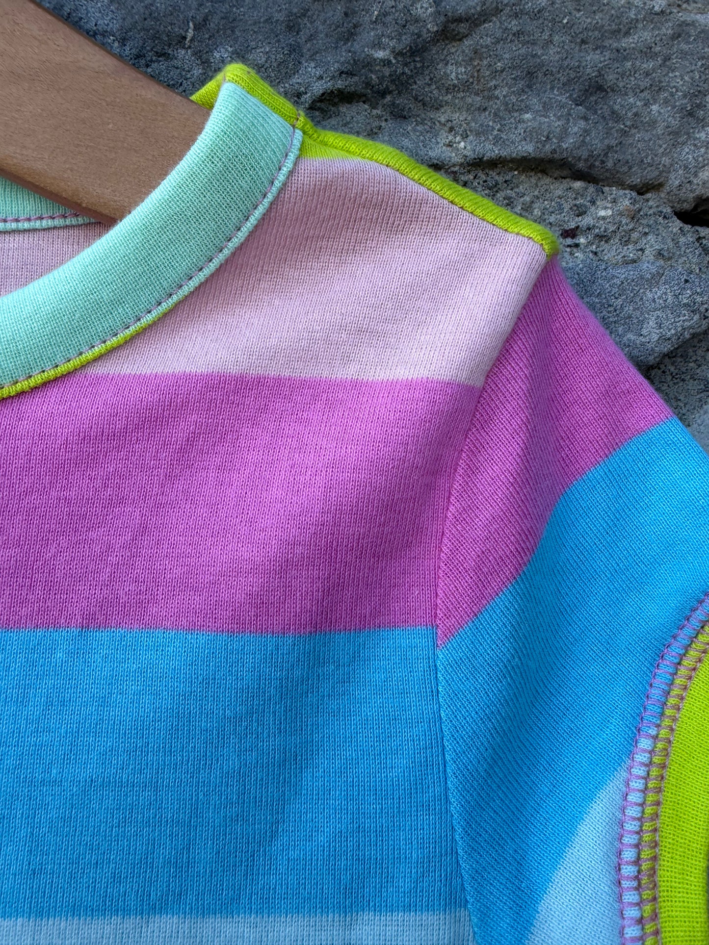 Rainbow stripes pjs 6y (116cm)