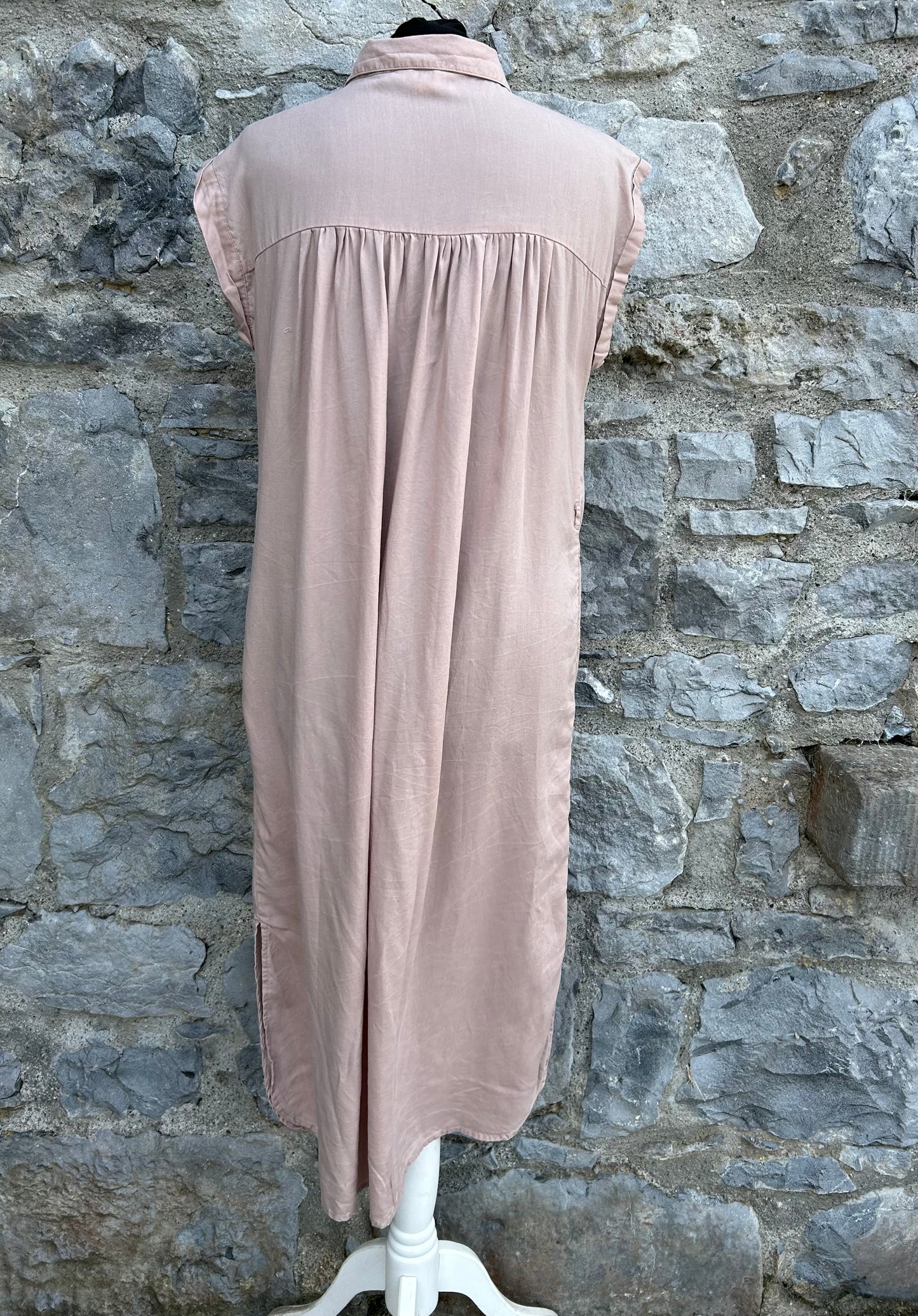 Dusty pink shirt dress uk 10