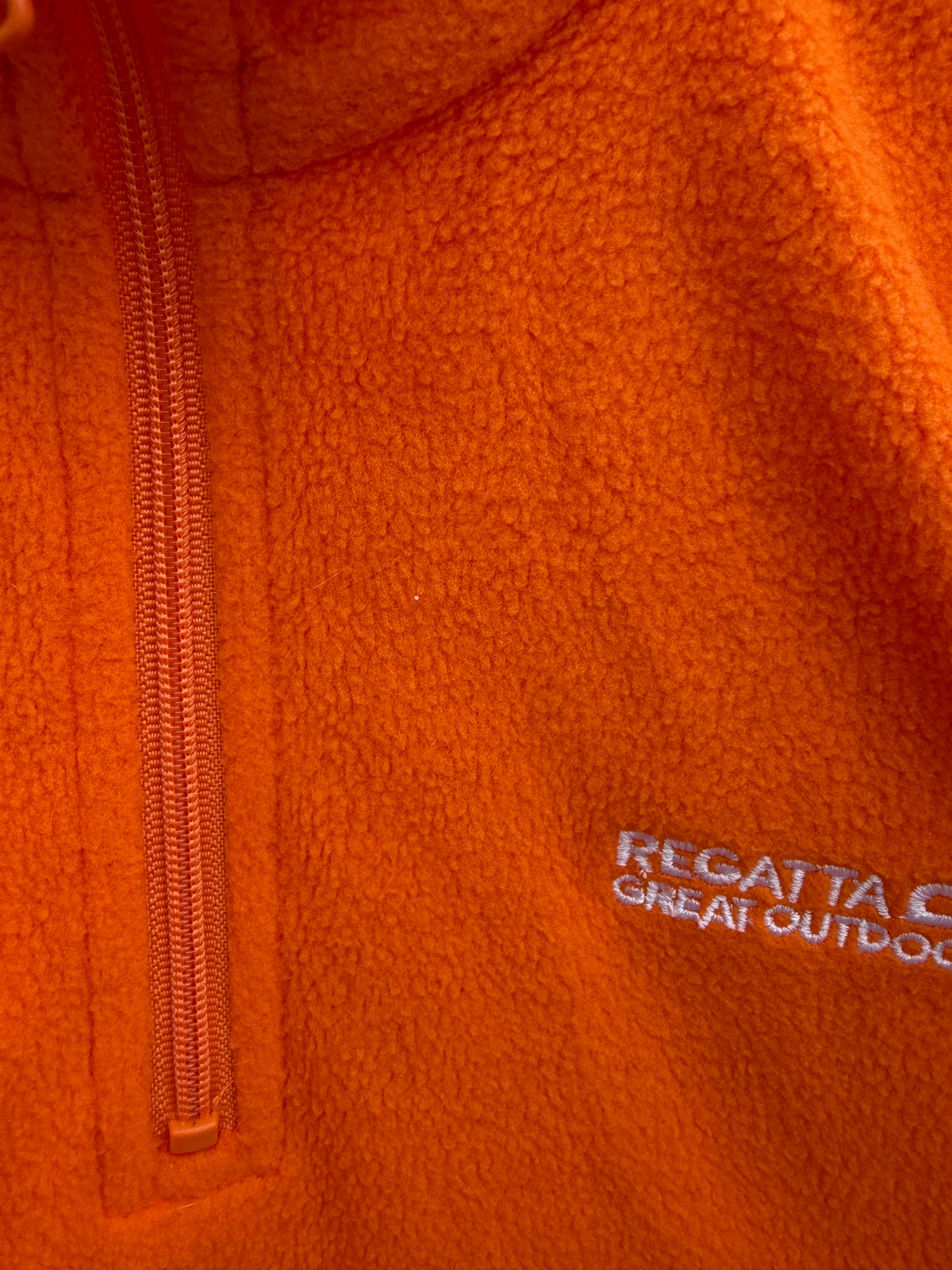 Orange half zip fleece 5-6y (110-116cm)