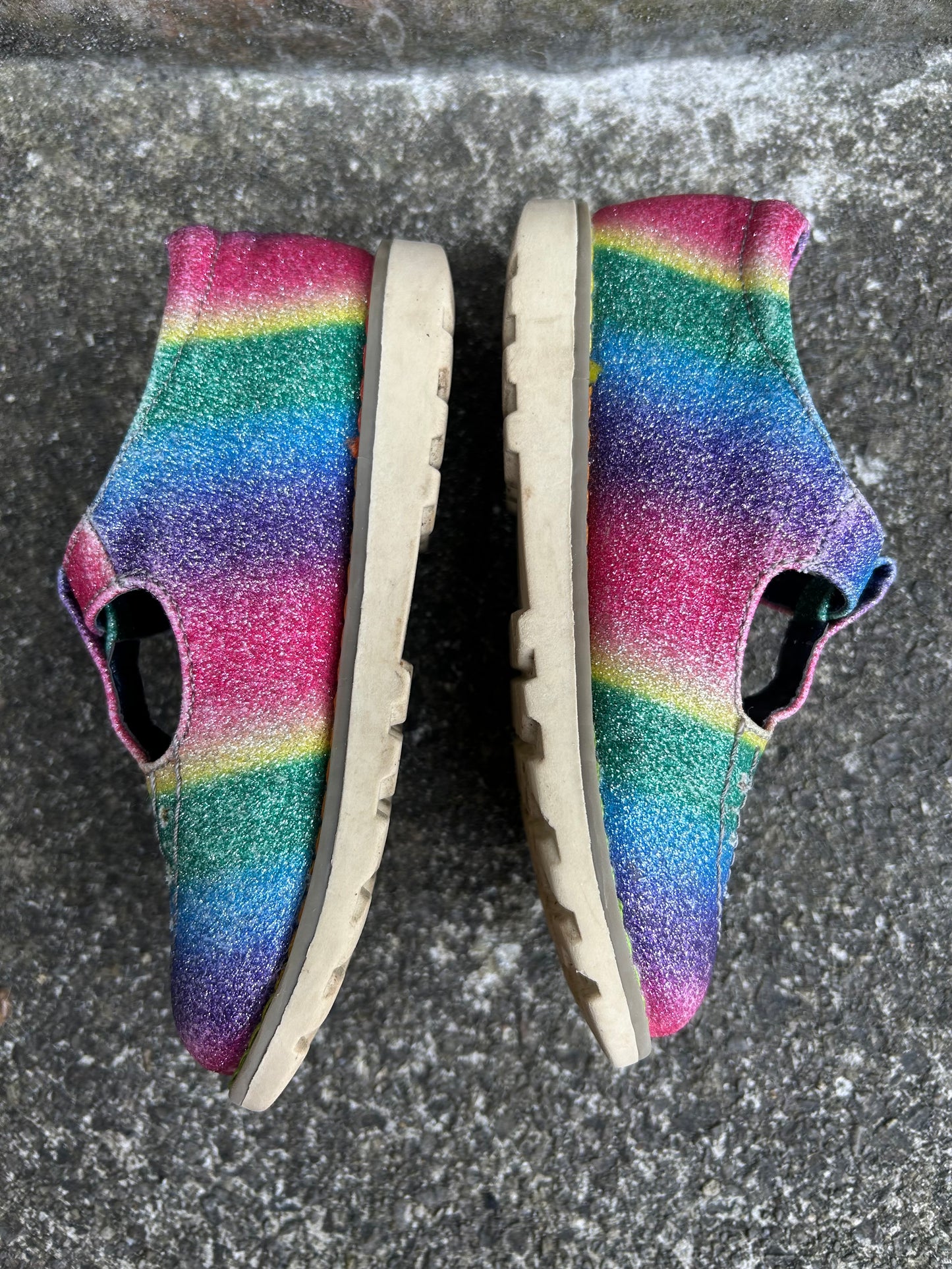 Rainbow Mary Jane shoes  uk 9 (eu 27)