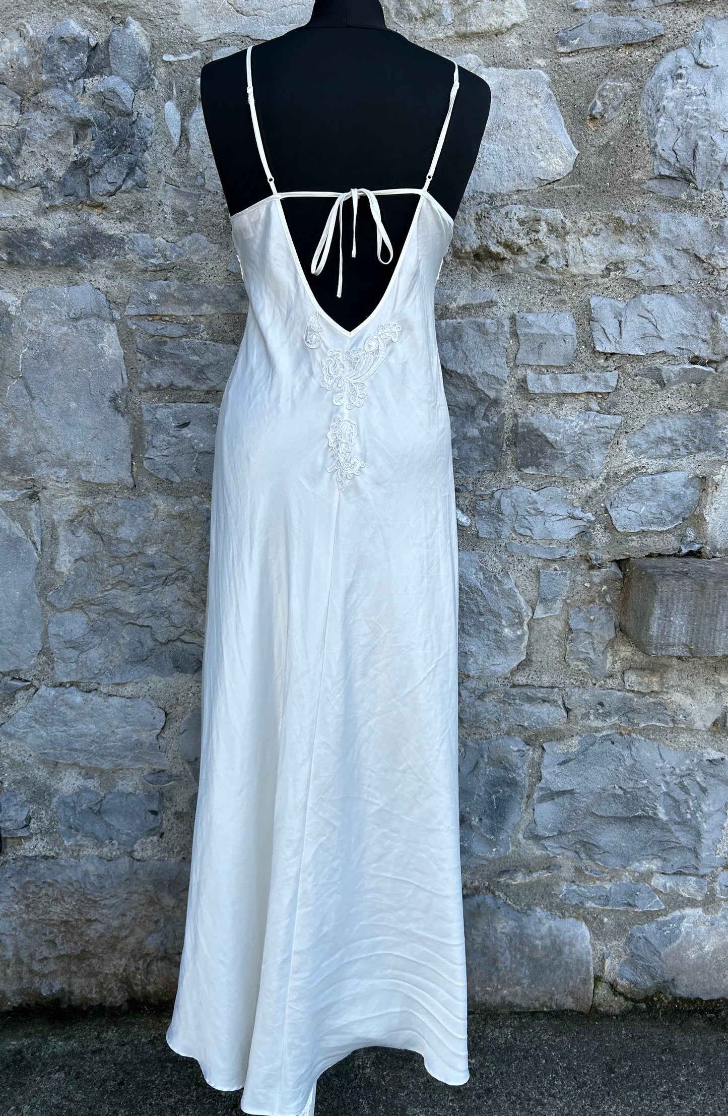 White maxi night gown uk 8