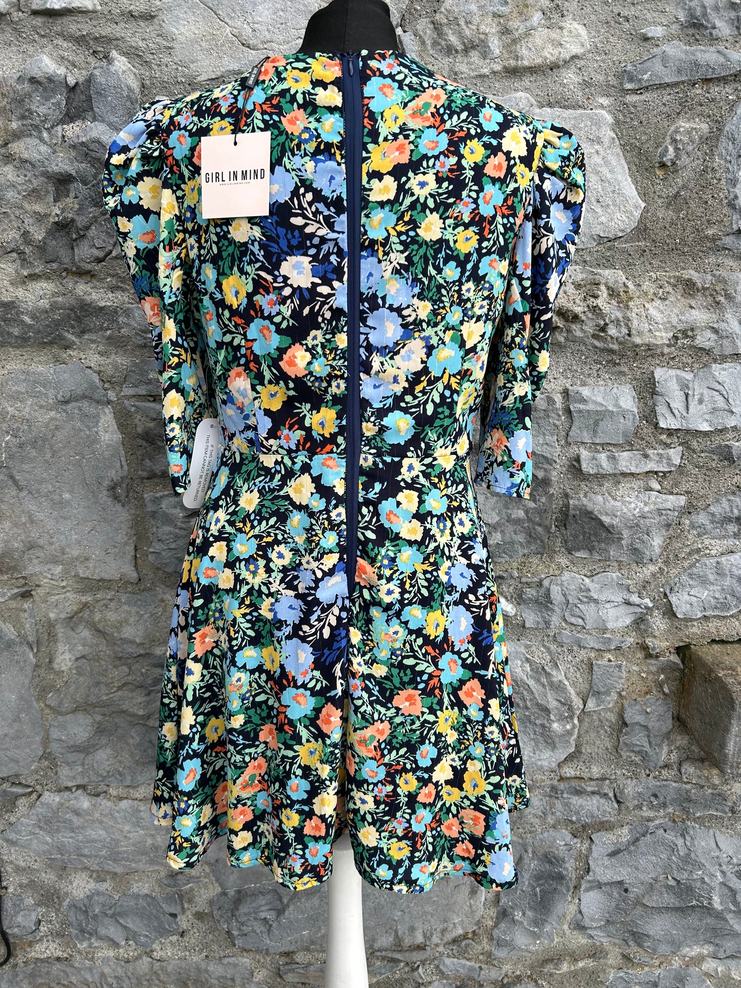 Colourful meadow dress uk 8