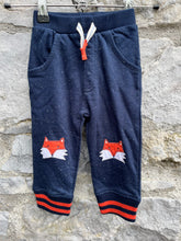 Load image into Gallery viewer, Navy fox pants  6-9m (68-74cm)
