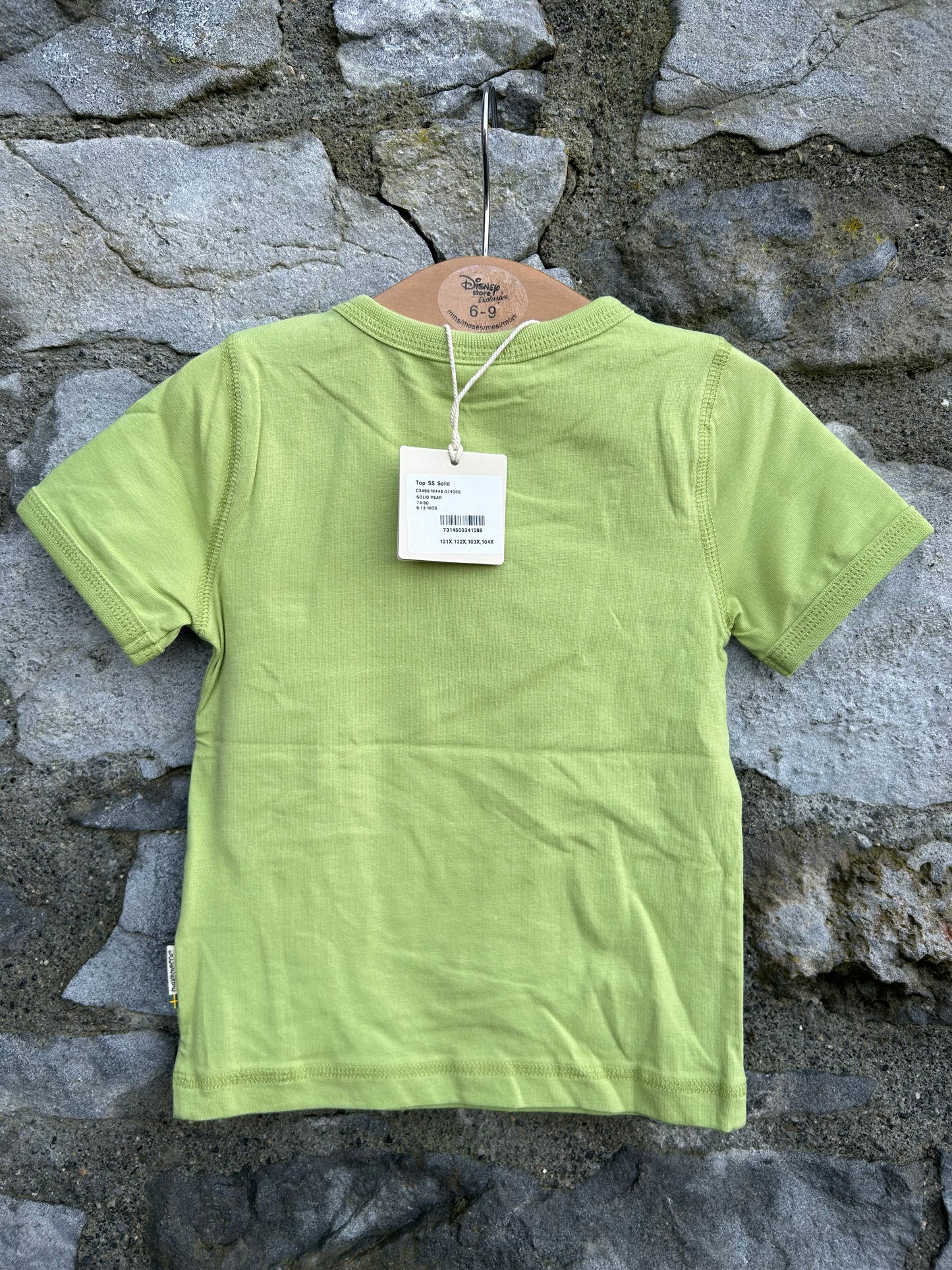 Green t-shirt   9-12m (74-80cm)