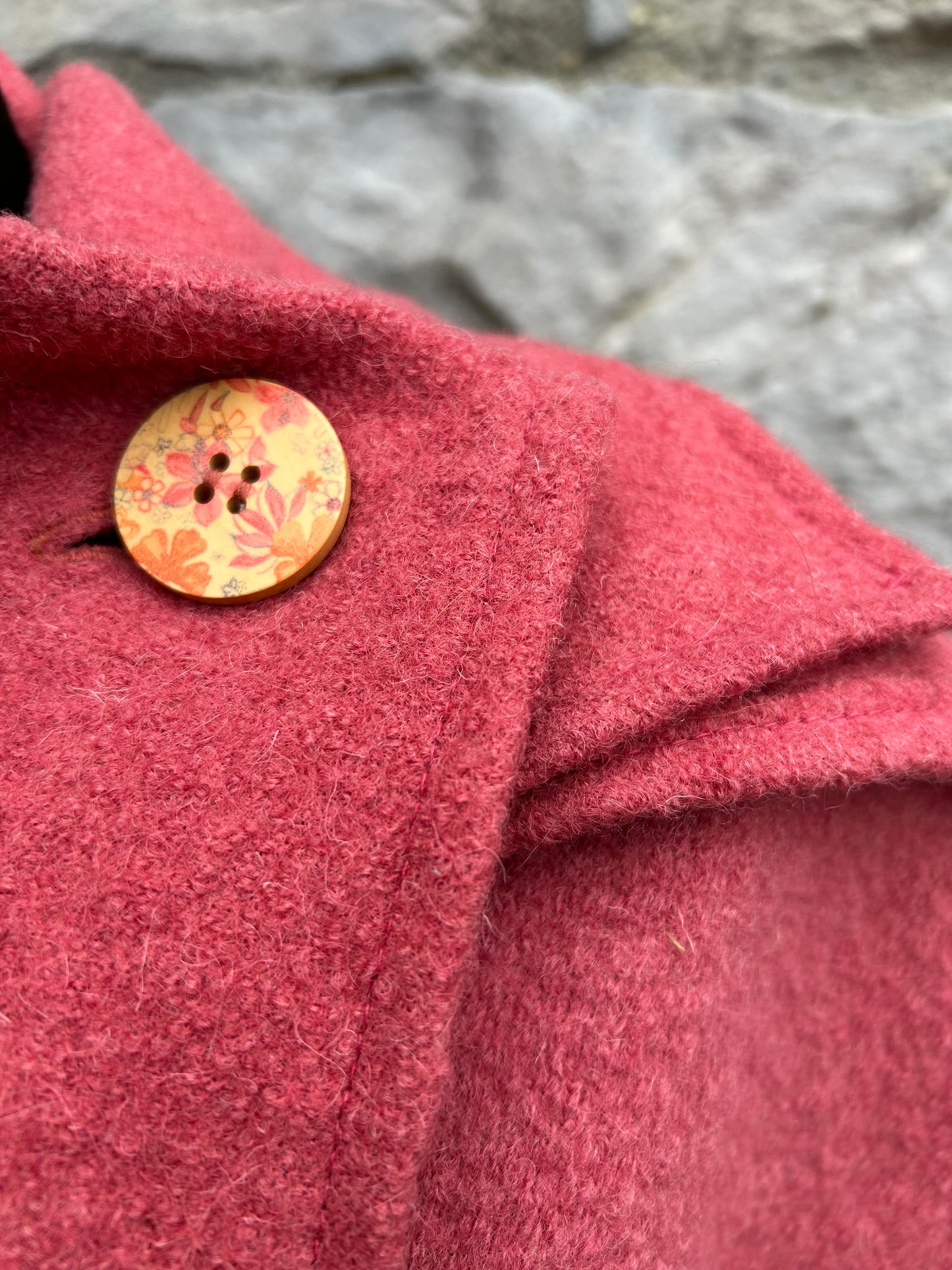 Woolly Coral poncho&scarf