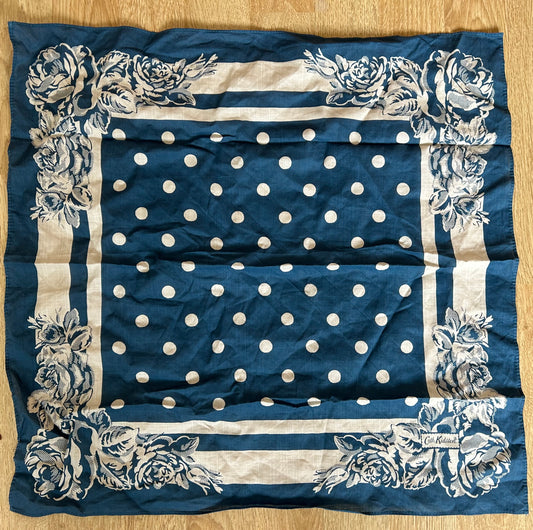 Small blue spot scarf