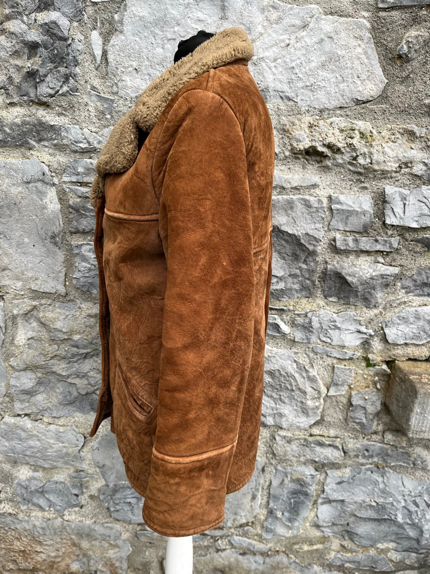 Brown sheepskin coat uk 8