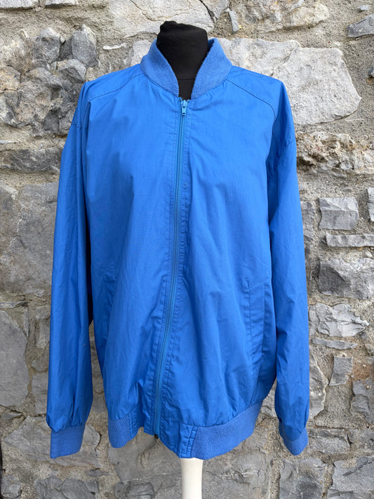 90s blue bomber jacket Medium