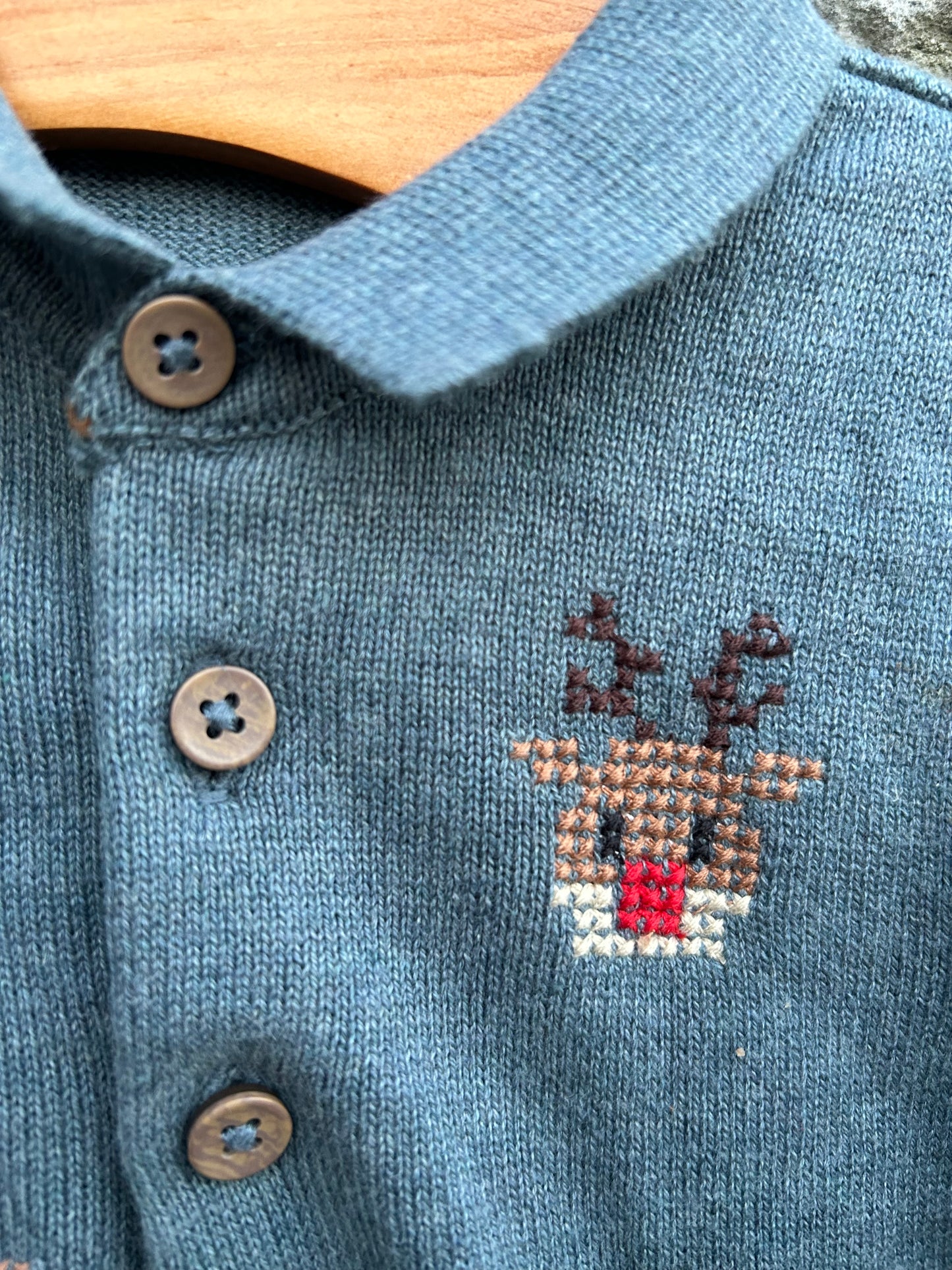 Pixel reindeer steel top  9-12m (74-80cm)