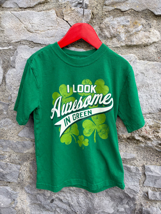 Awesome green T-shirt  4-5y (104-110cm)