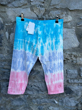 Load image into Gallery viewer, Blue&amp;pink tie dye cyclist shorts 15y (164cm)
