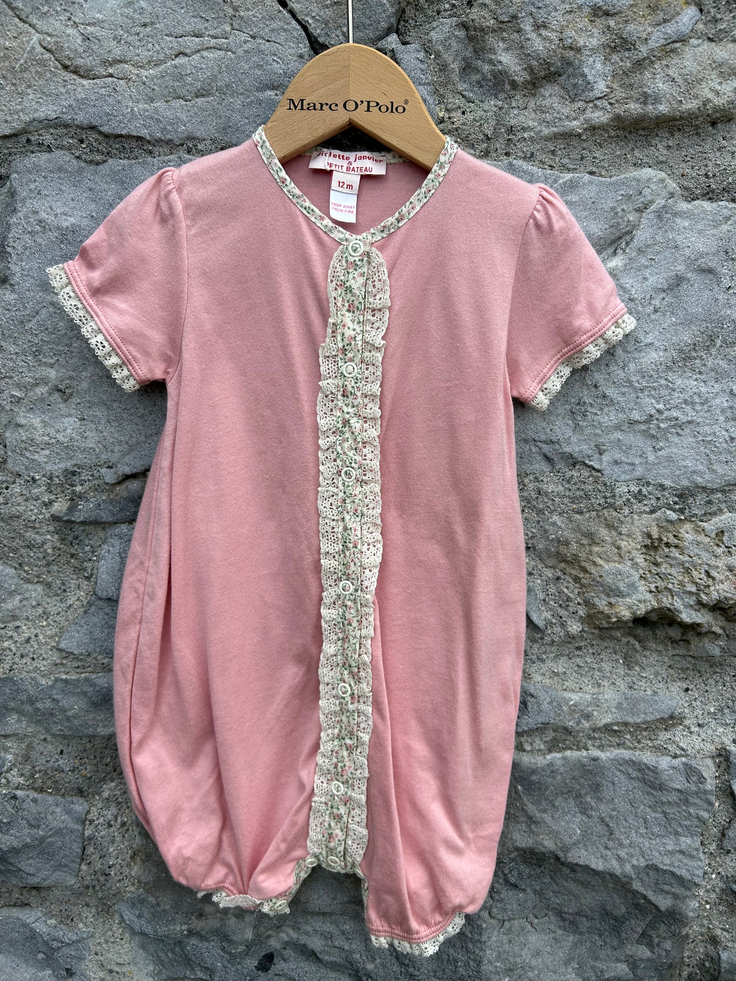 Pink rompers 9-12m (74-80cm)