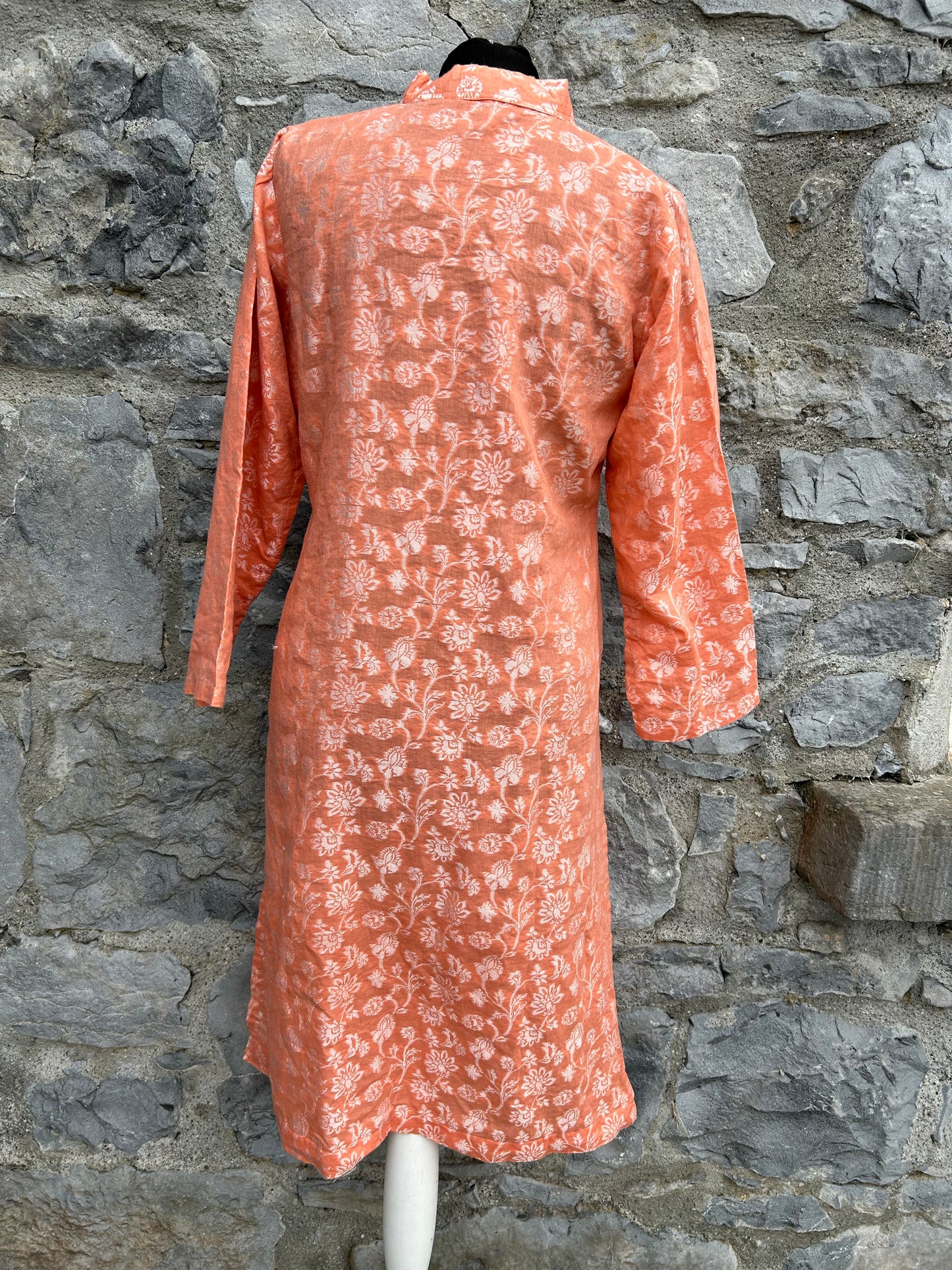 Orange floral tunic uk 10-12