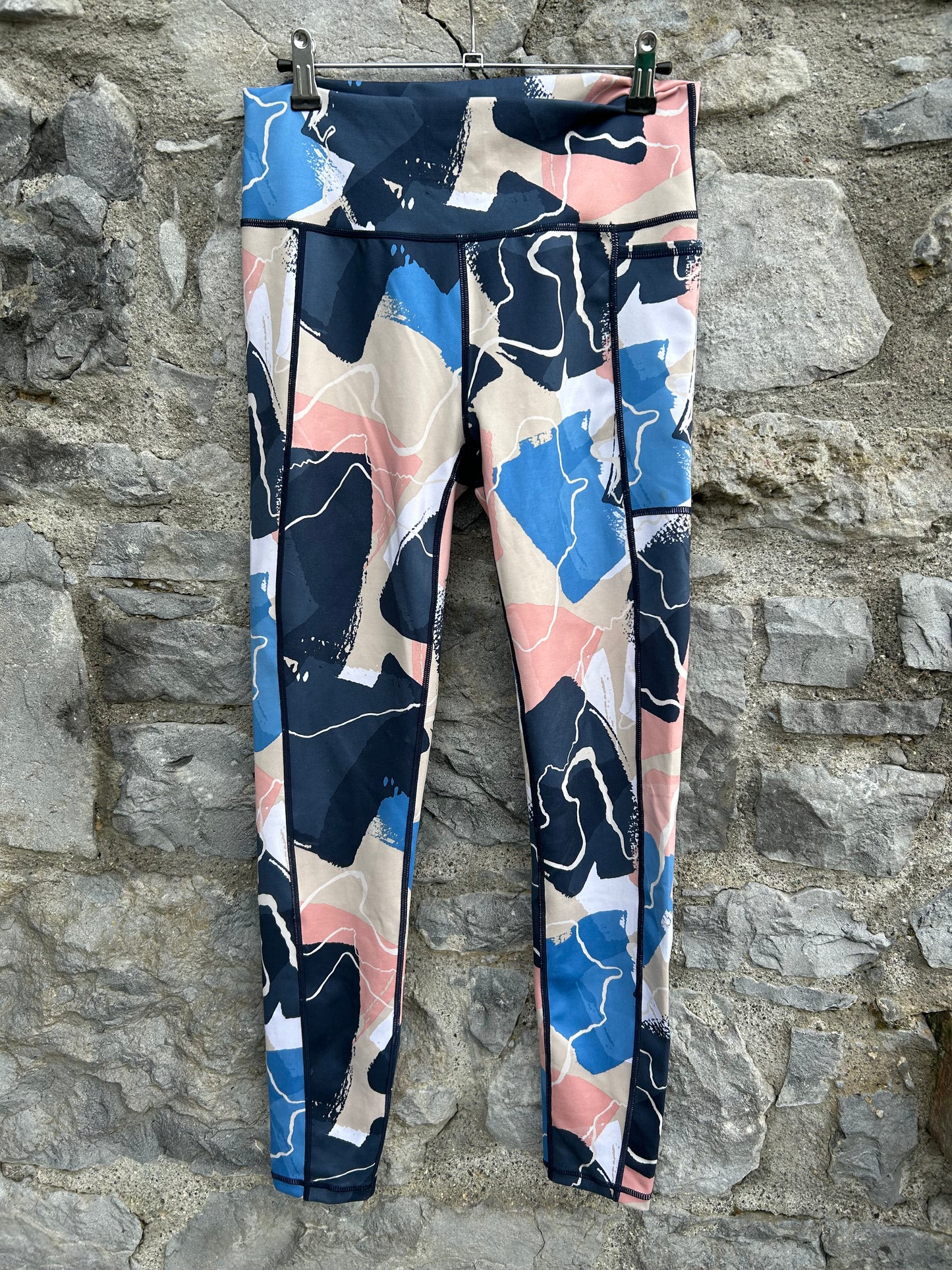 Colourful abstract leggings 10-12