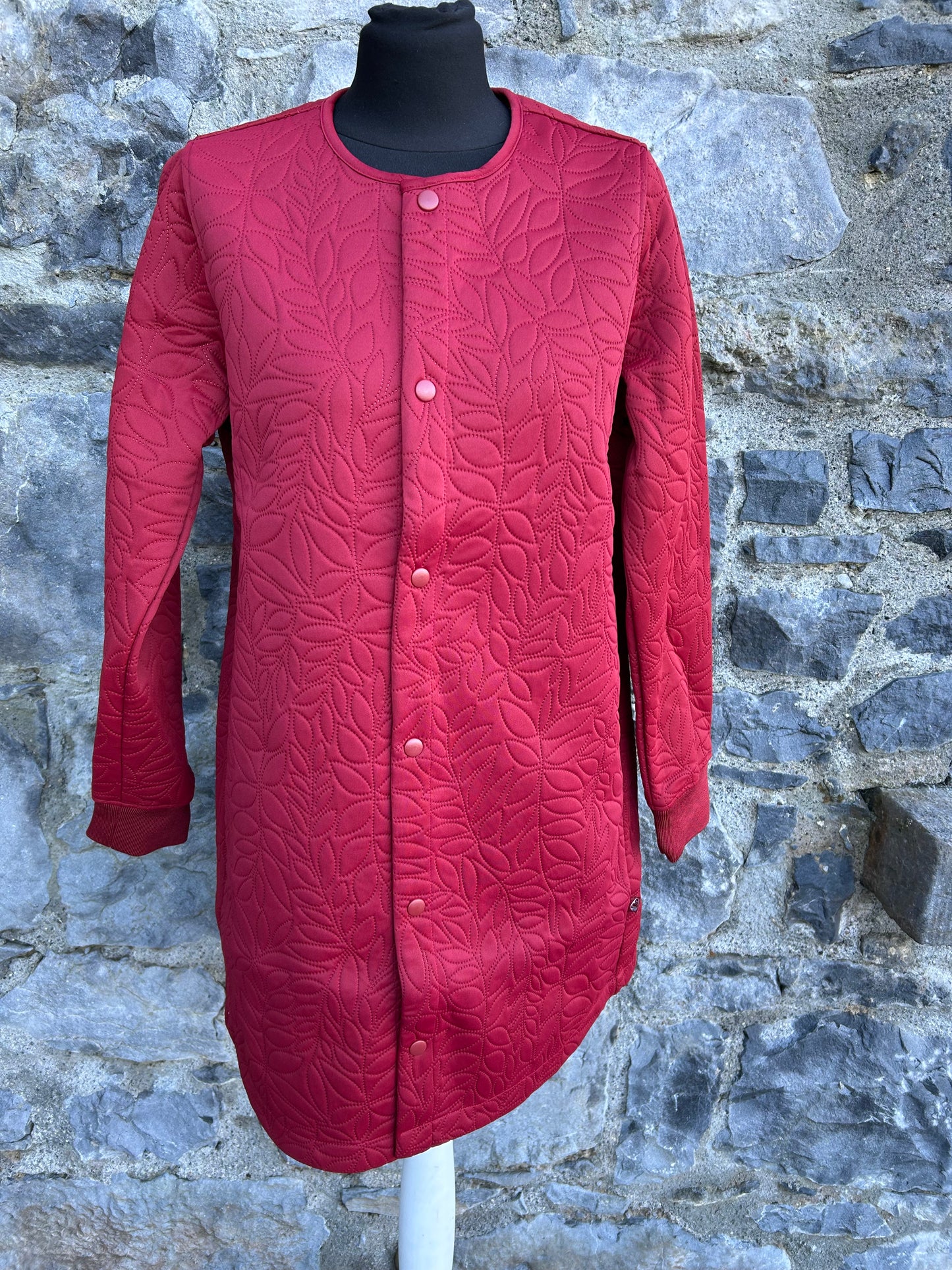 Dark red coat uk 10