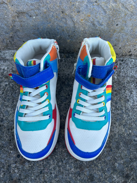 Rainbow high-top trainers  uk 13 (eu 32)