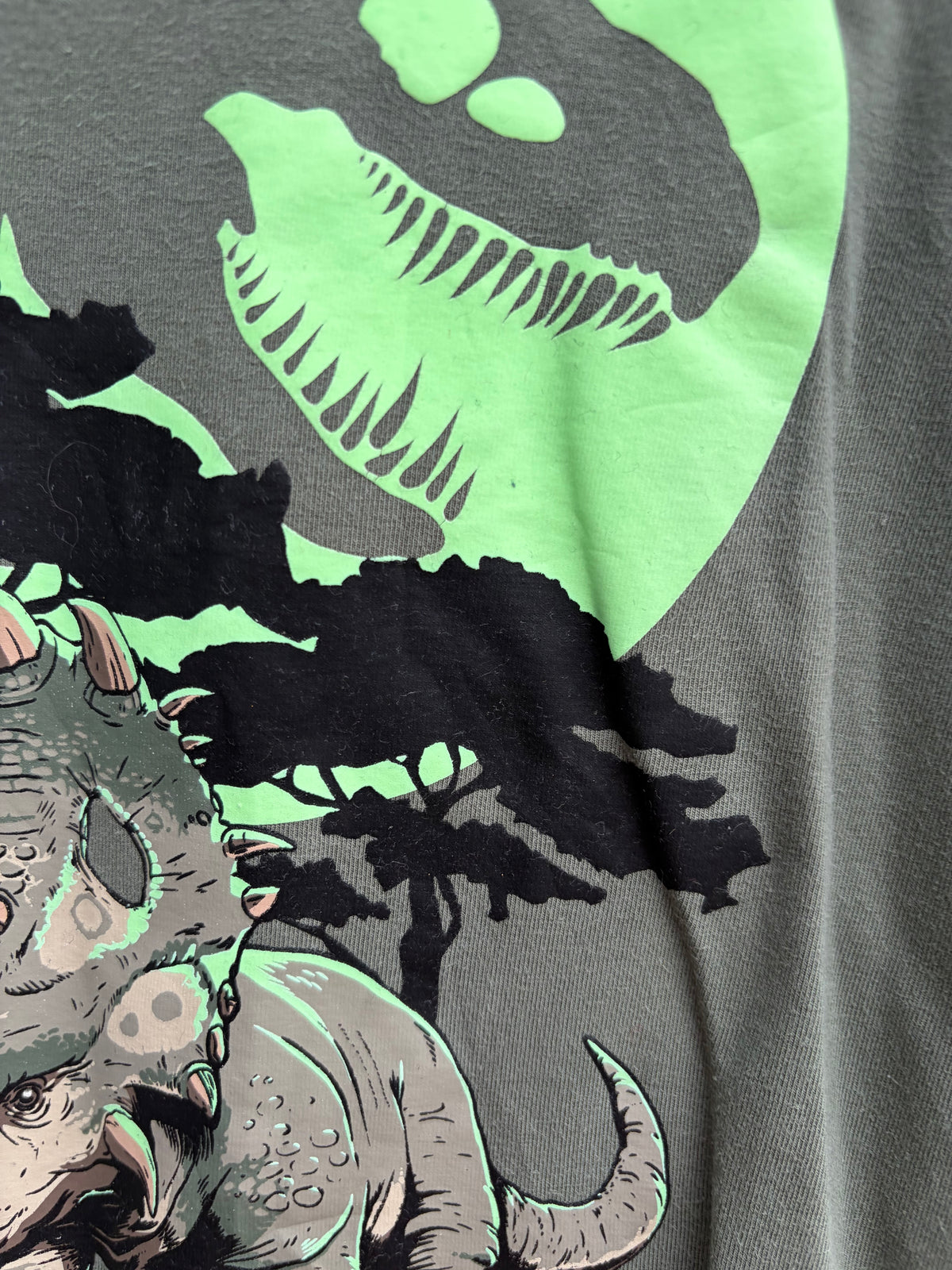Triceratops khaki top  4-5y (104-110cm)
