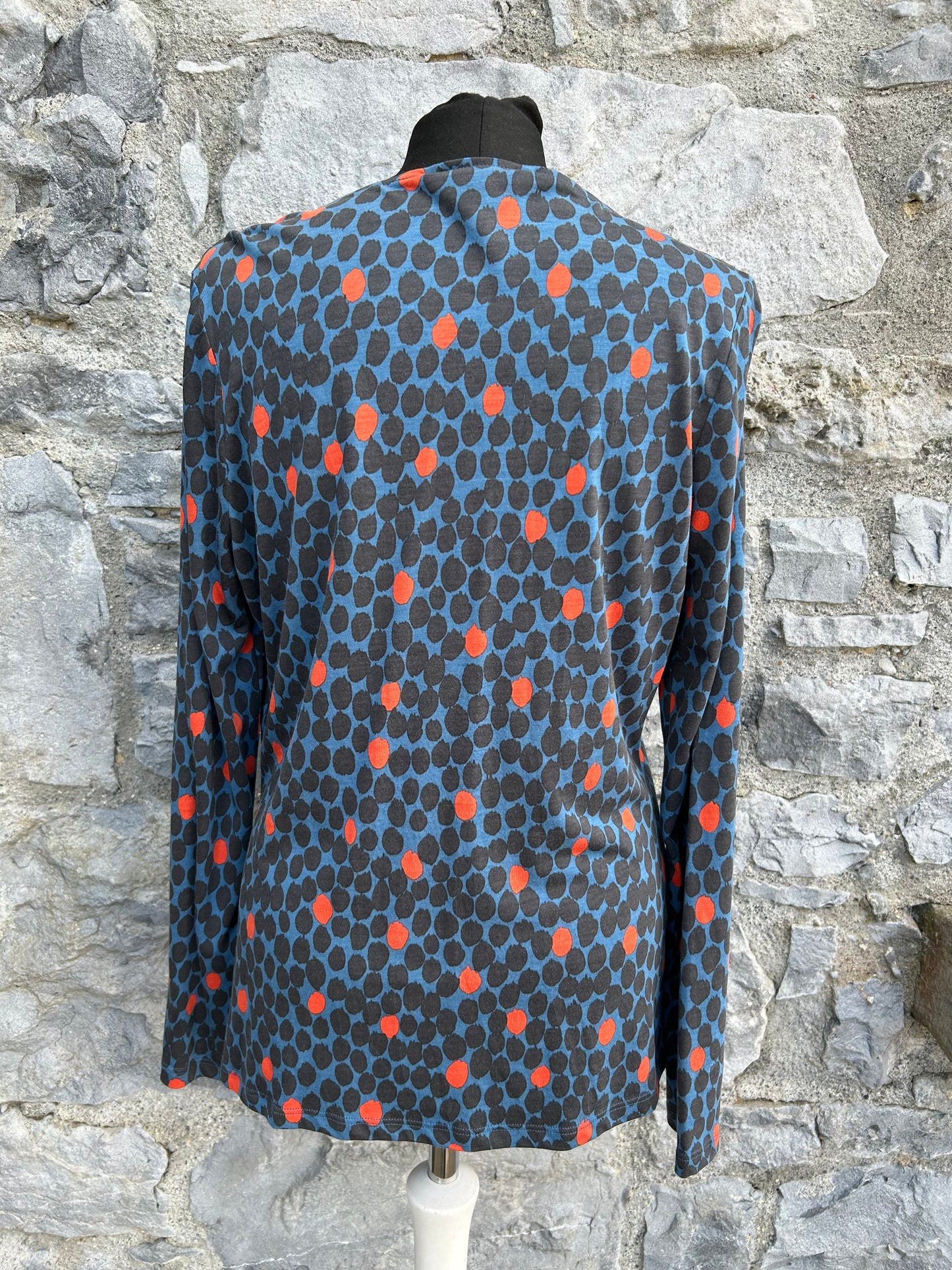 Mega dots blue top uk 14