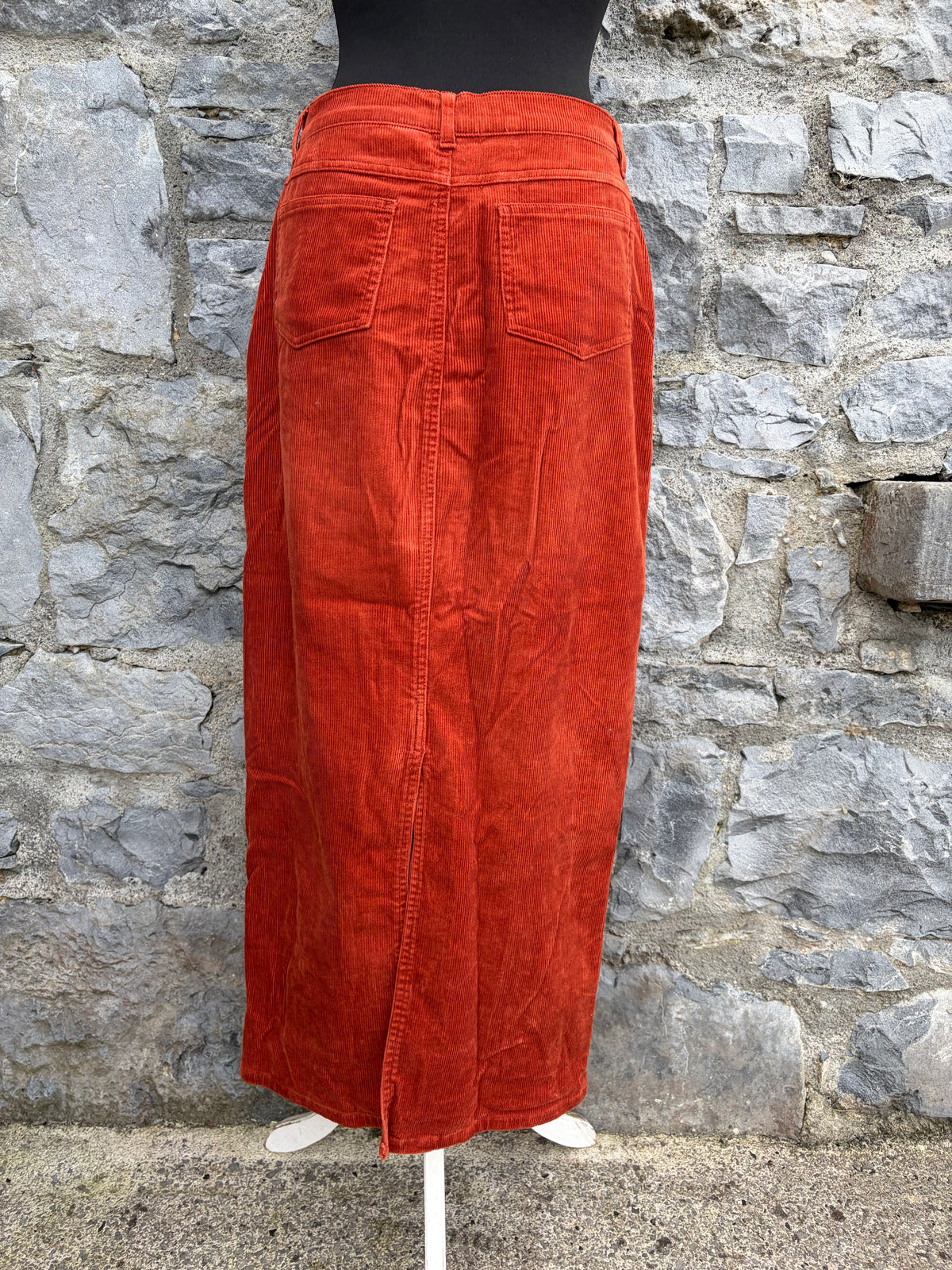 90s Rusty cord skirt uk 10-12