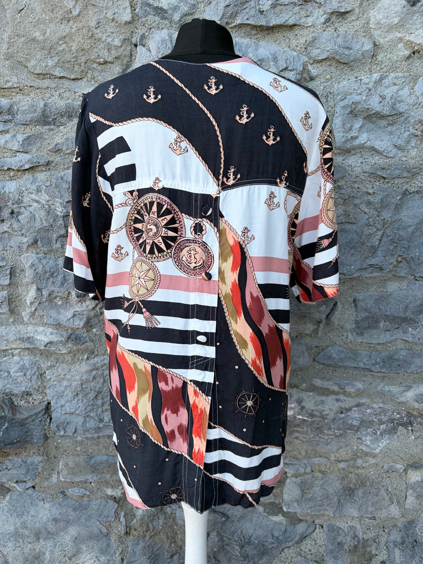 90s sailor-themed blouse uk 12