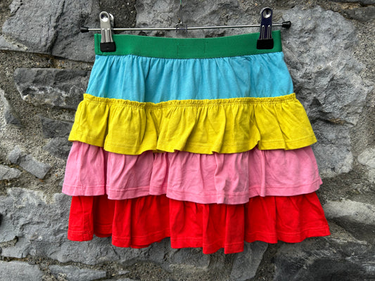 Rainbow ruffles skort   8-9y (128-134cm)