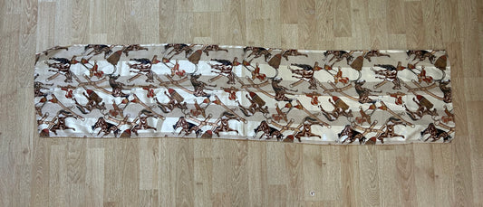 Horses cream scarf