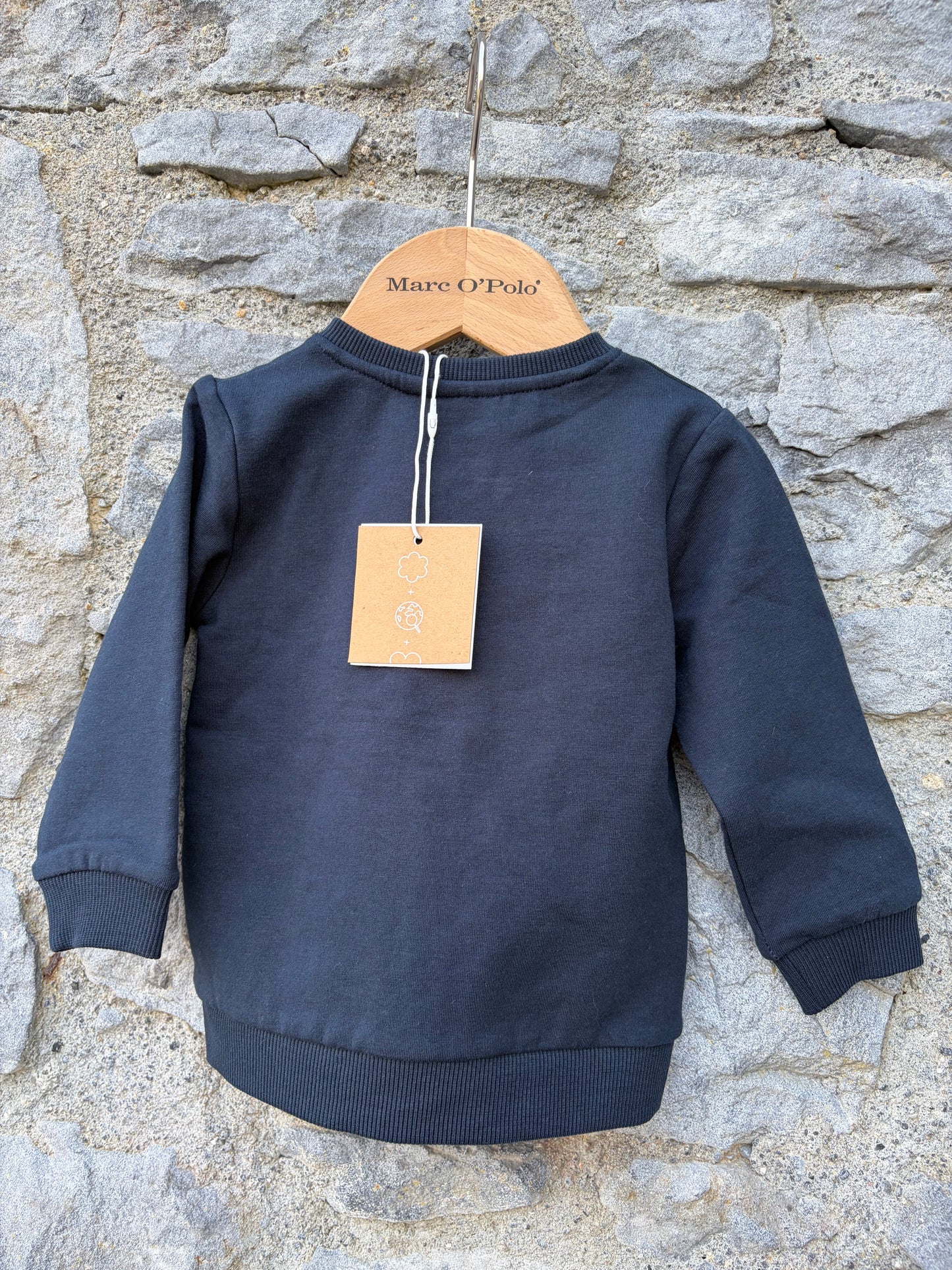Swan navy zipped jacket 3-6m (62-68cm)