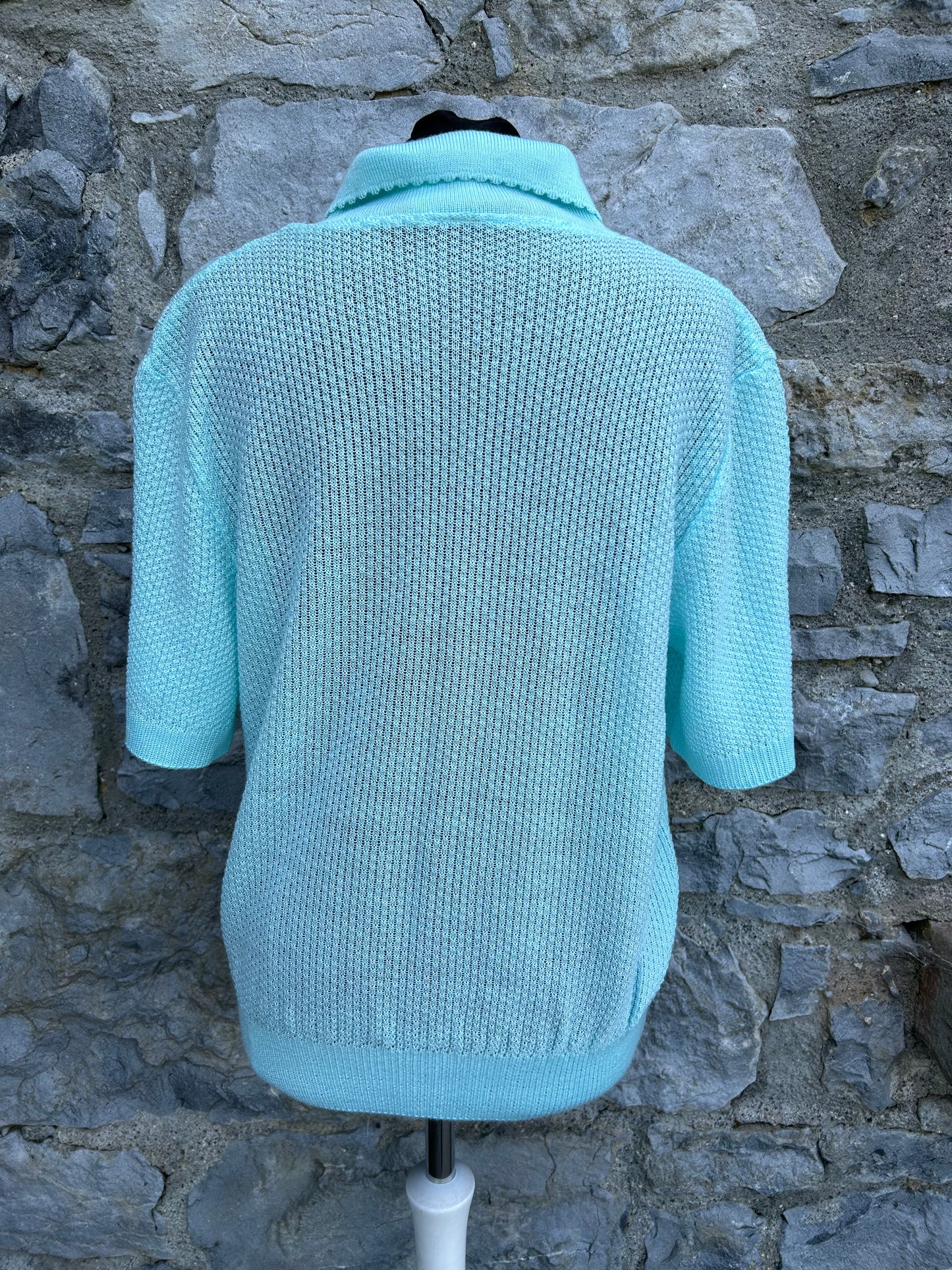 90s aquamarine knitted top uk 16-18