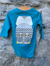 Load image into Gallery viewer, Owl blue vest  3-6m (62-68cm)
