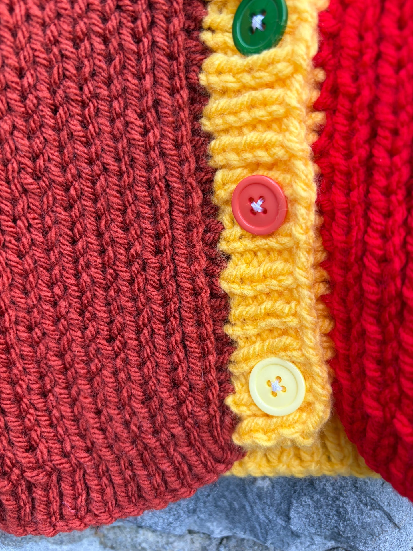 Block colours cardigan 6-9m (68-74cm)
