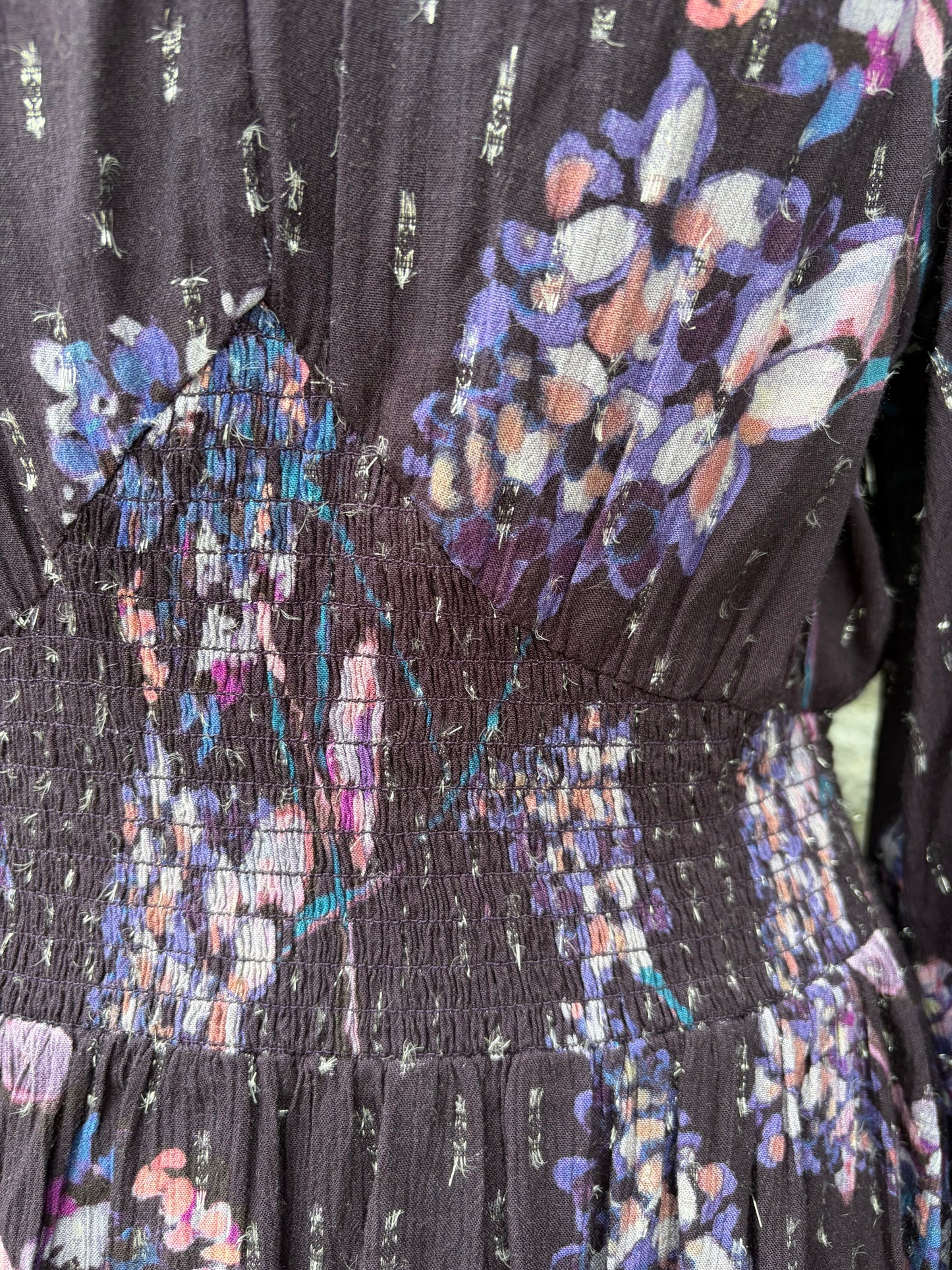 Pippa Purple Floral Dress uk 12